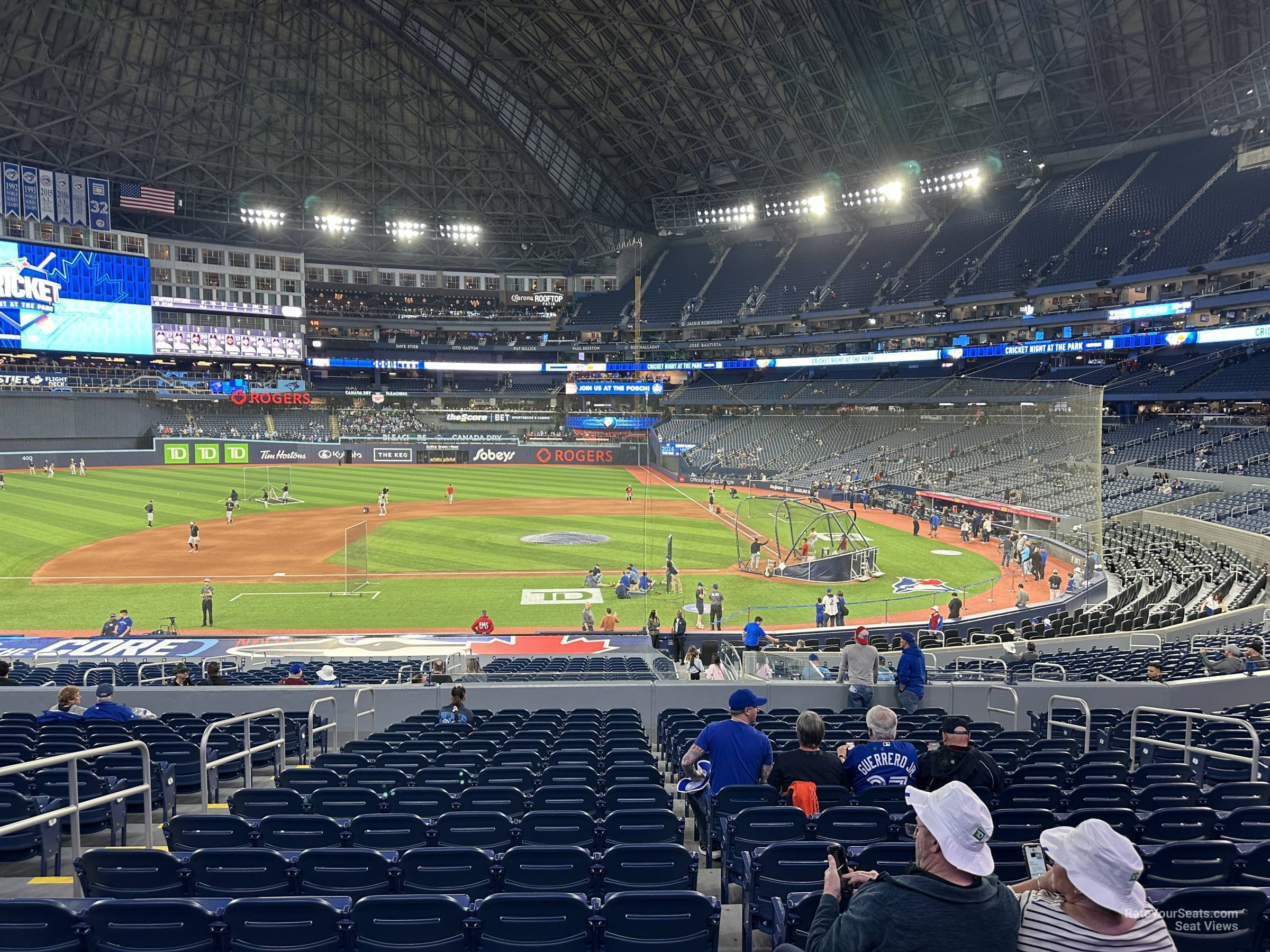 section 129, row 16 seat view  for baseball - rogers centre