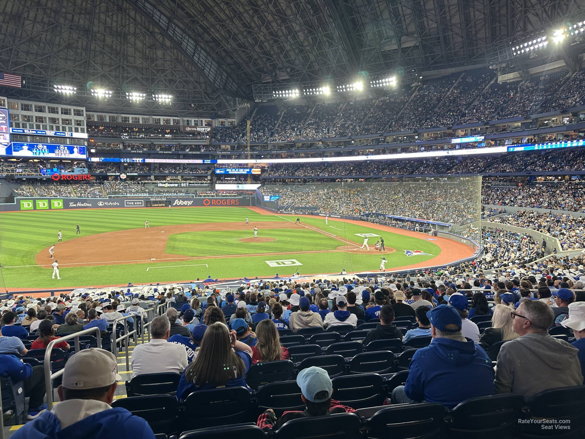 section 129, row 21d seat view  for baseball - rogers centre