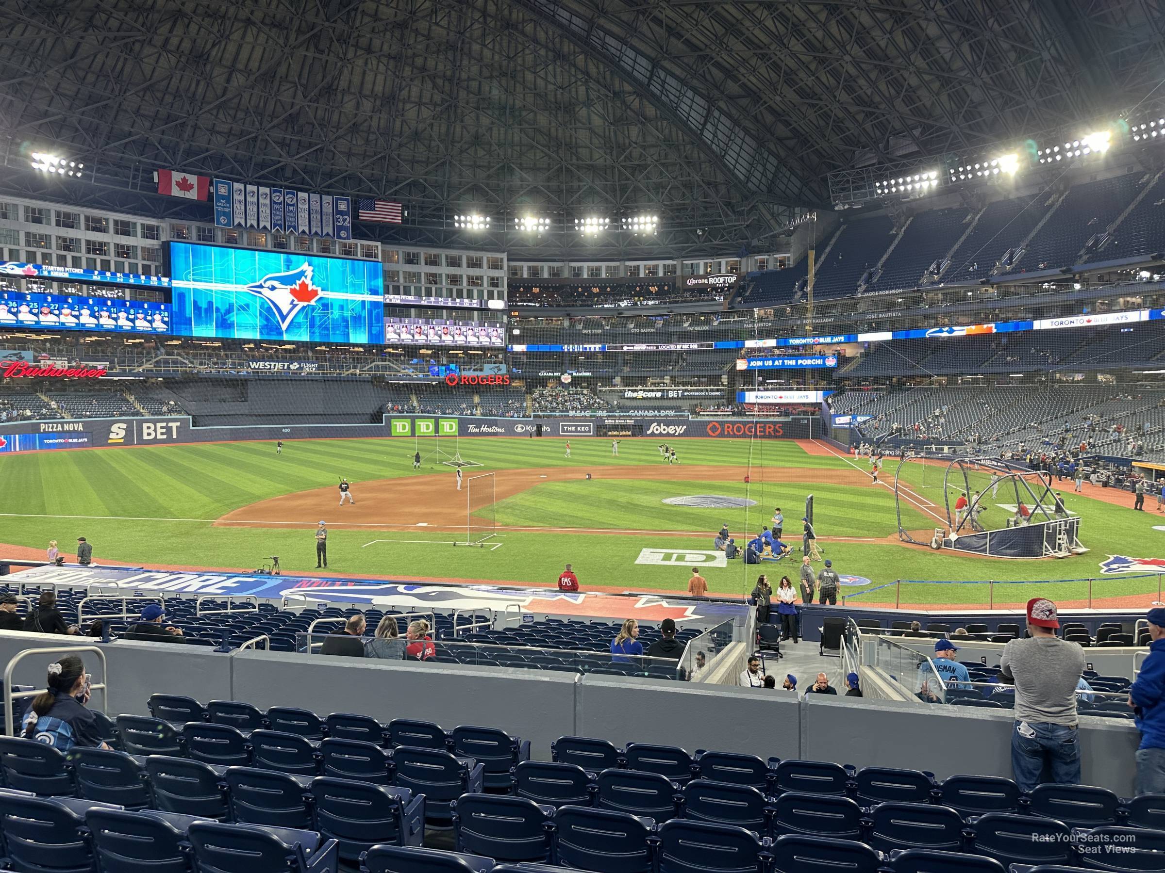 section 129, row 7 seat view  for baseball - rogers centre