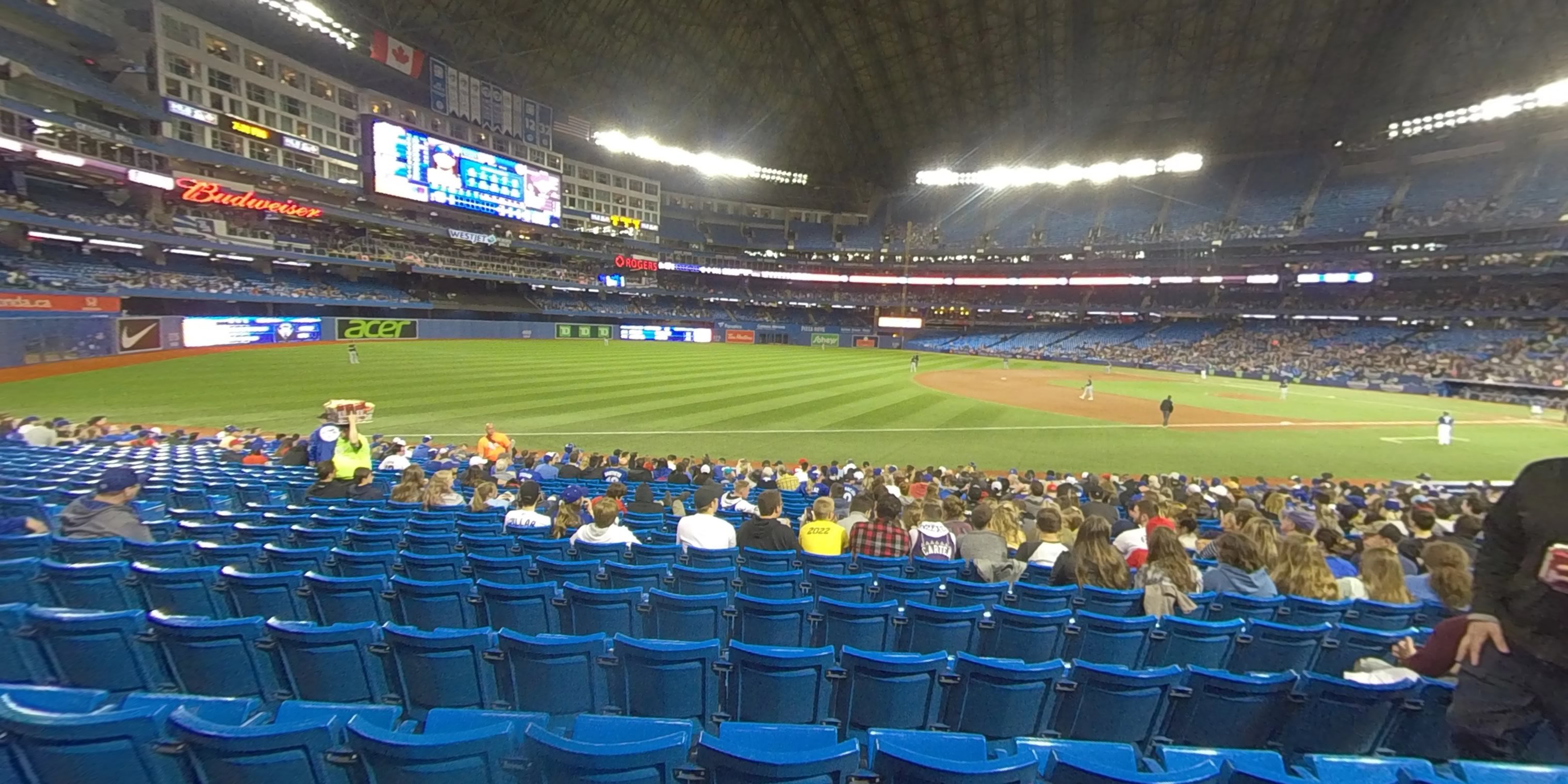 section 130a panoramic seat view  for baseball - rogers centre
