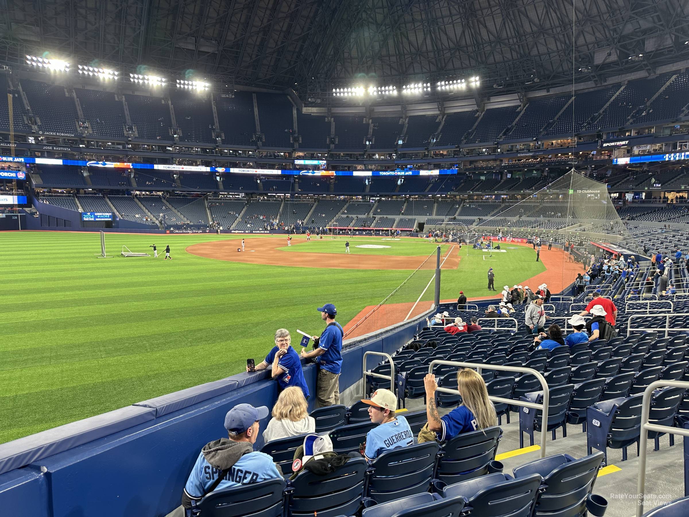 section 140, row 27 seat view  for baseball - rogers centre