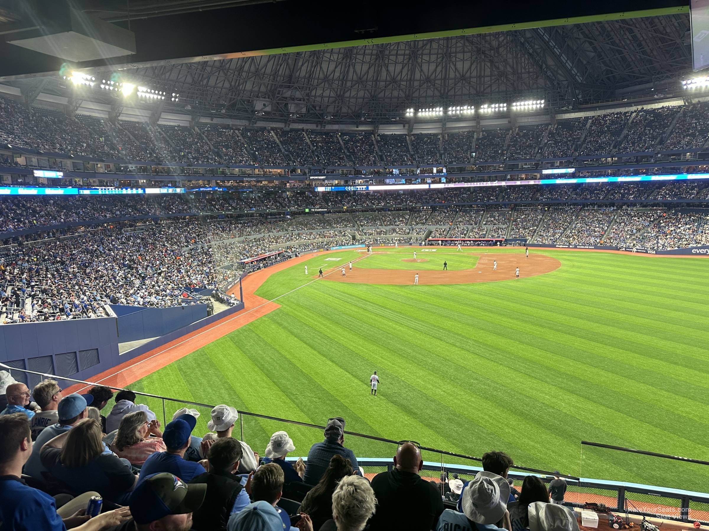 section 206, row 11 seat view  for baseball - rogers centre