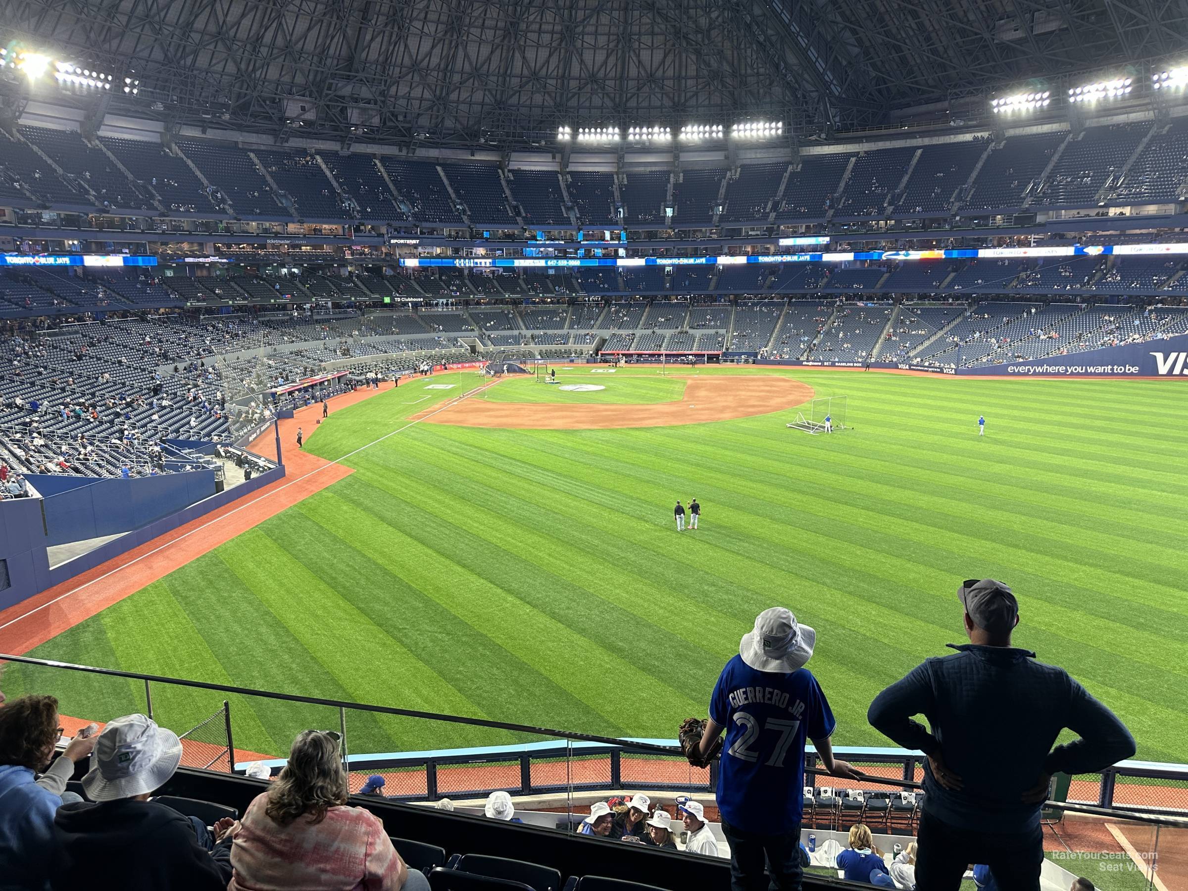 section 206, row 5 seat view  for baseball - rogers centre