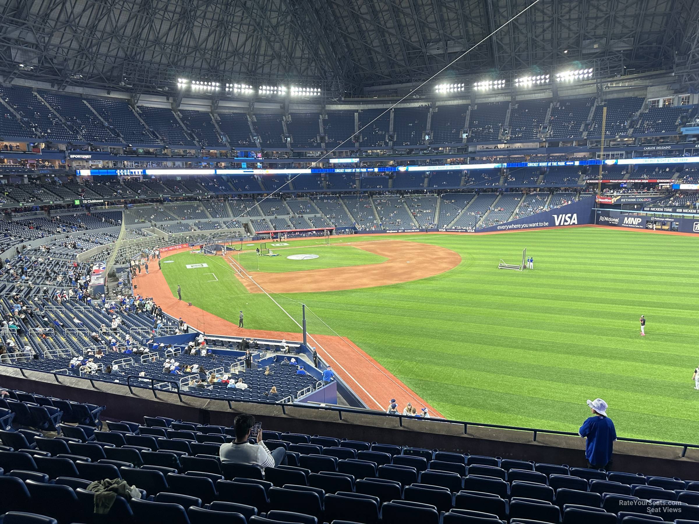 section 210, row 10 seat view  for baseball - rogers centre