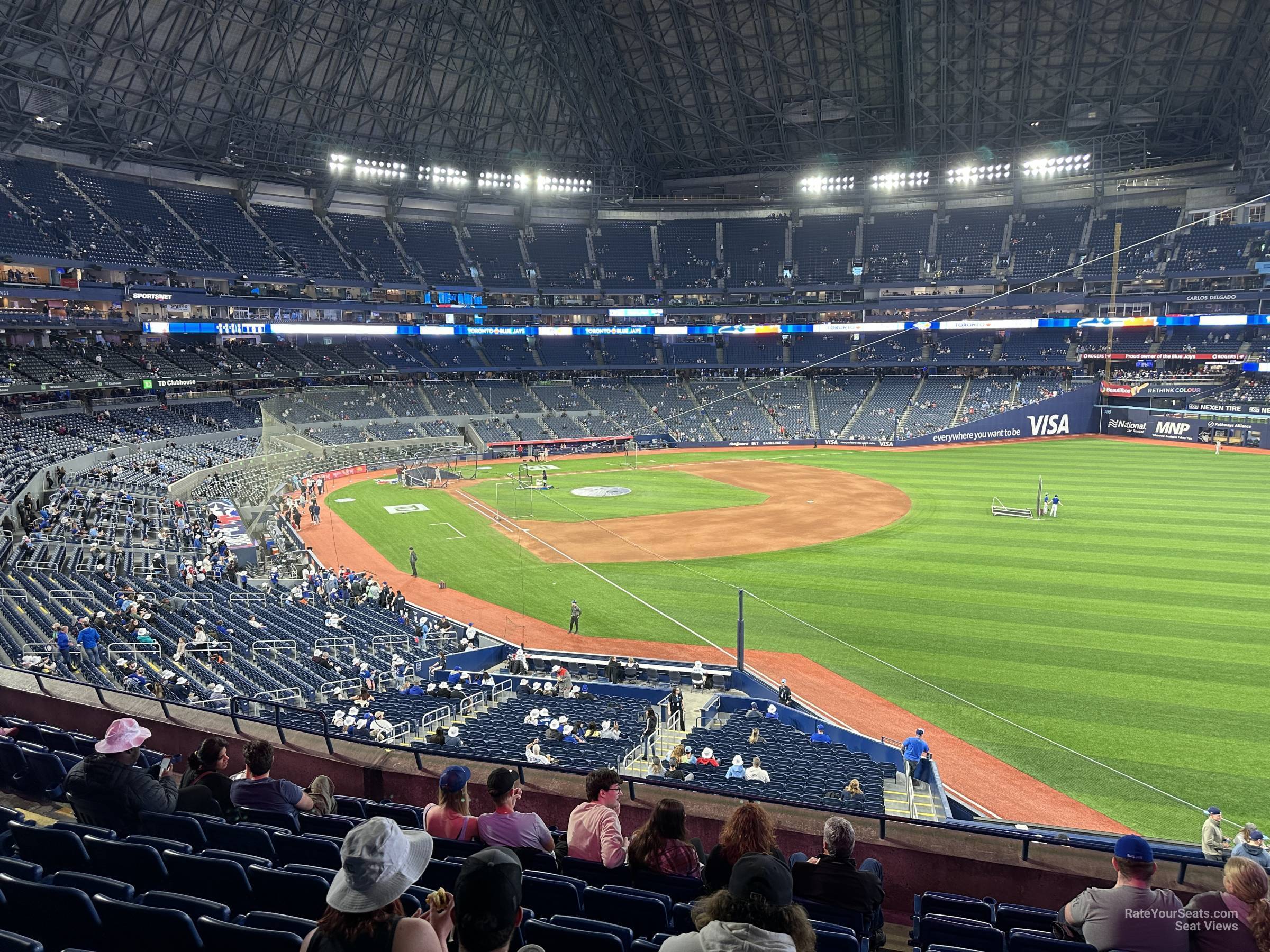 section 211, row 10 seat view  for baseball - rogers centre