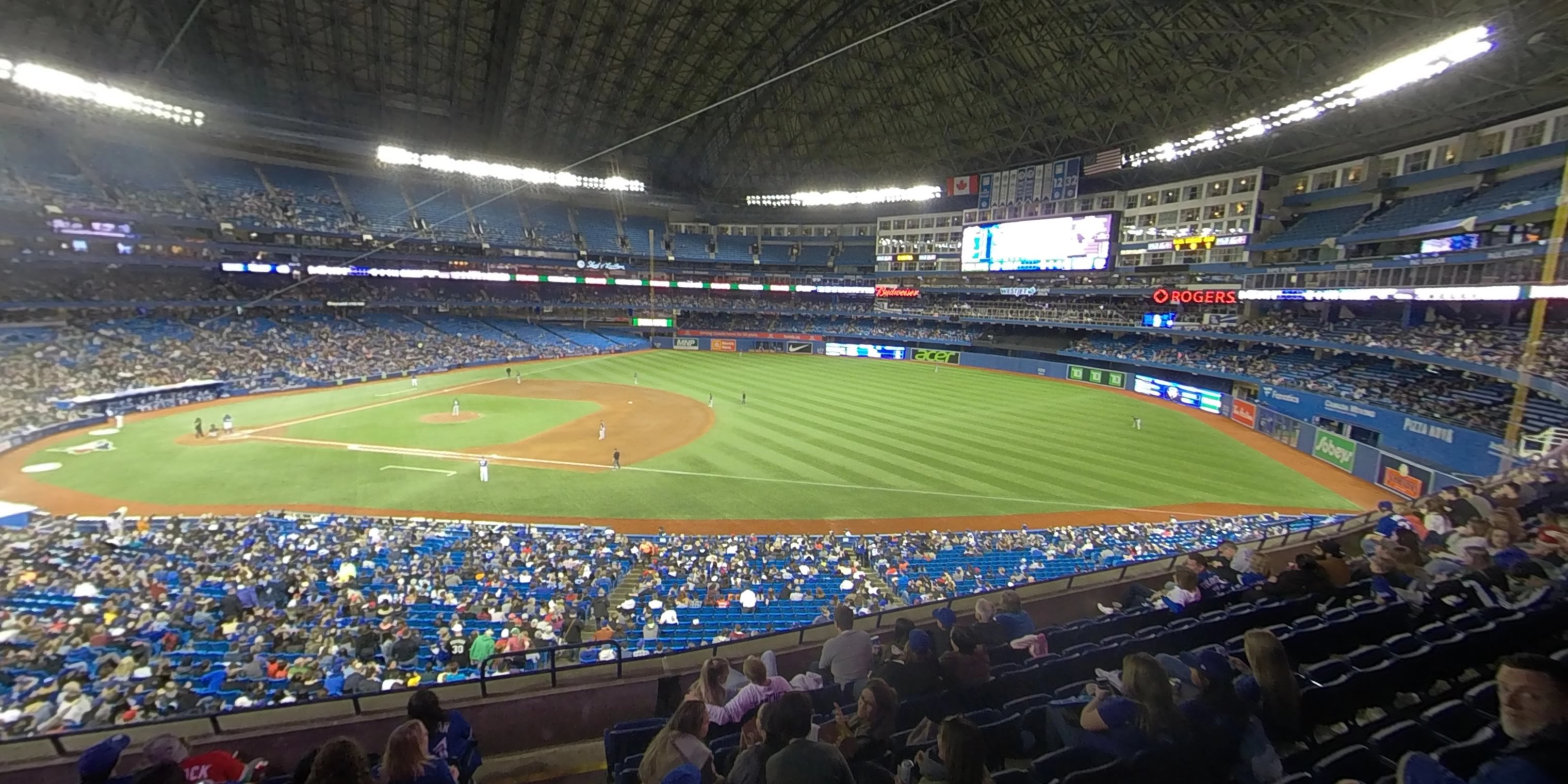 section 215 panoramic seat view  for baseball - rogers centre