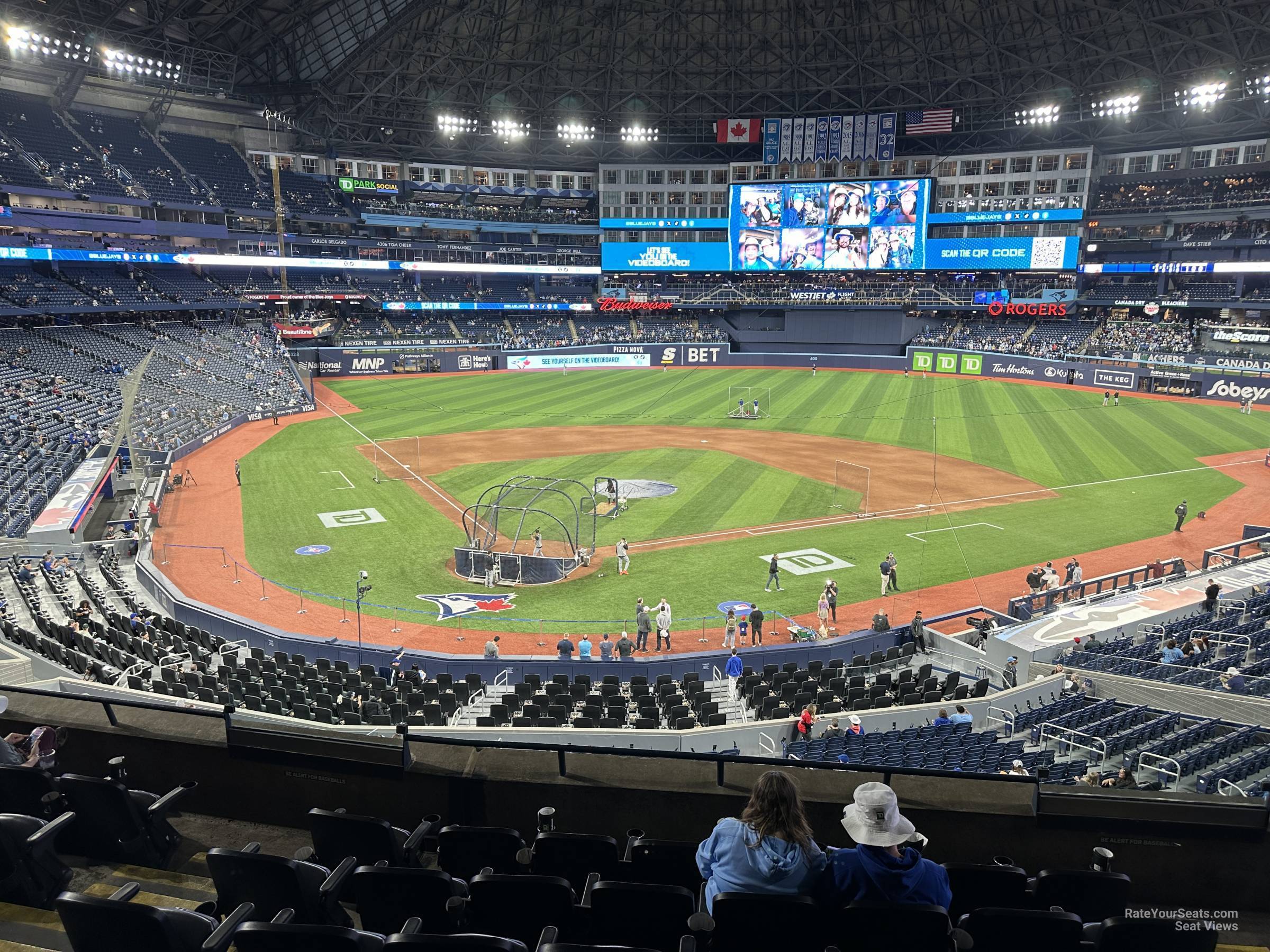 section 222, row 8 seat view  for baseball - rogers centre