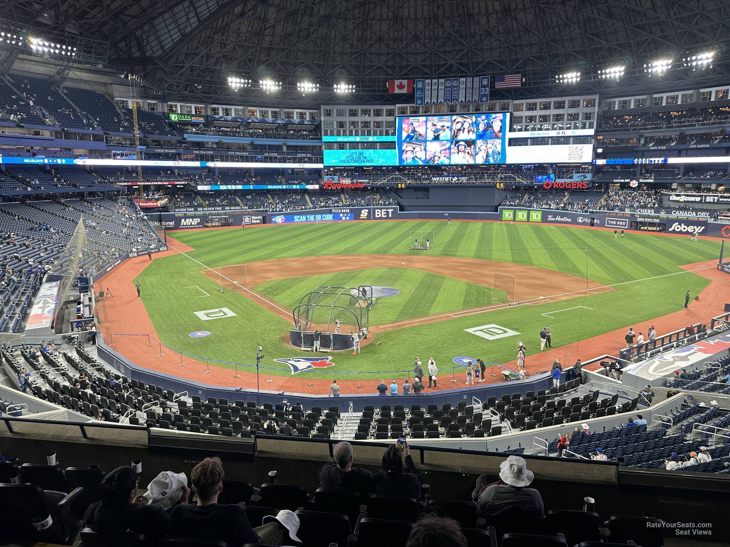section 223, row 8 seat view  for baseball - rogers centre