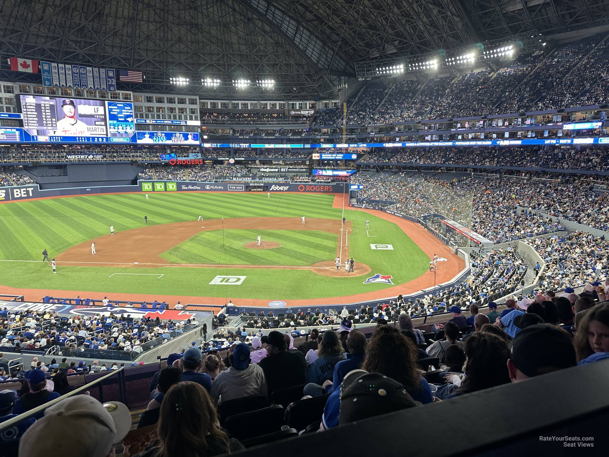 section 227, row 13 seat view  for baseball - rogers centre
