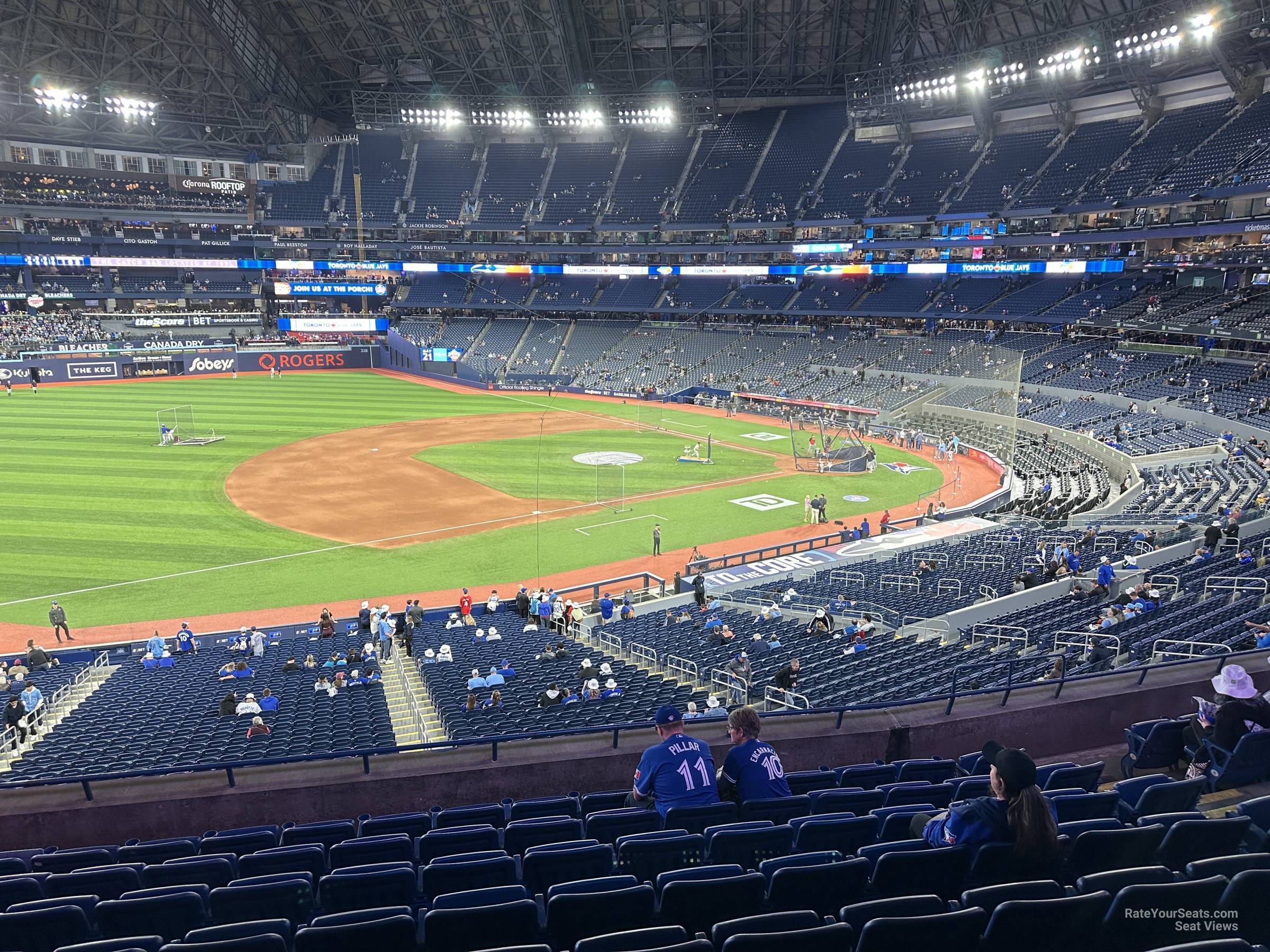 section 233, row 10 seat view  for baseball - rogers centre