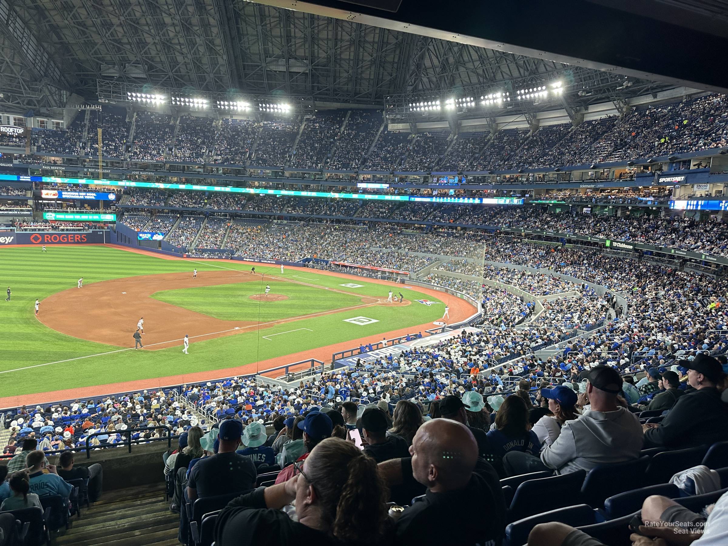 section 233, row 8 seat view  for baseball - rogers centre
