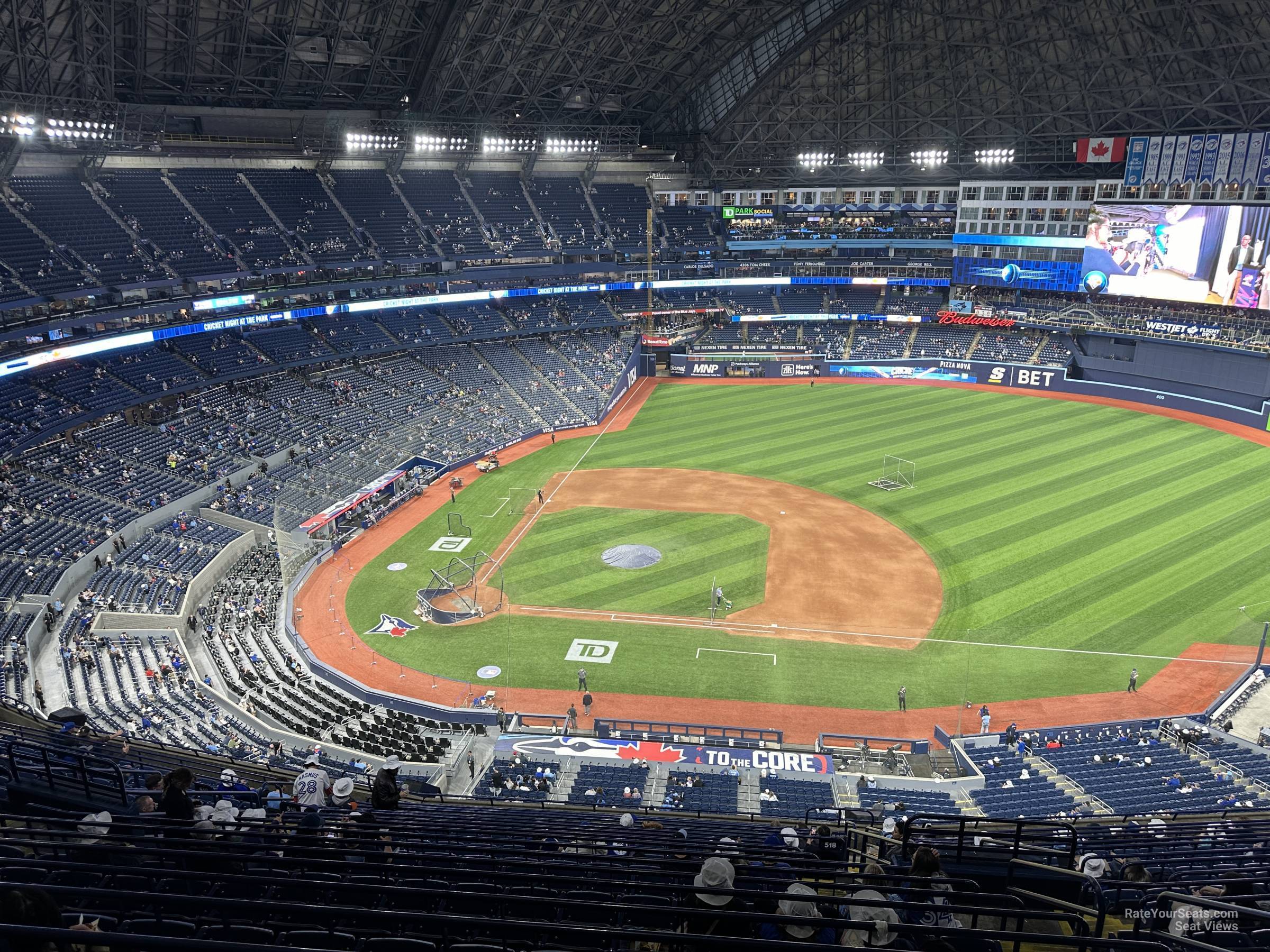 section 518, row 20 seat view  for baseball - rogers centre