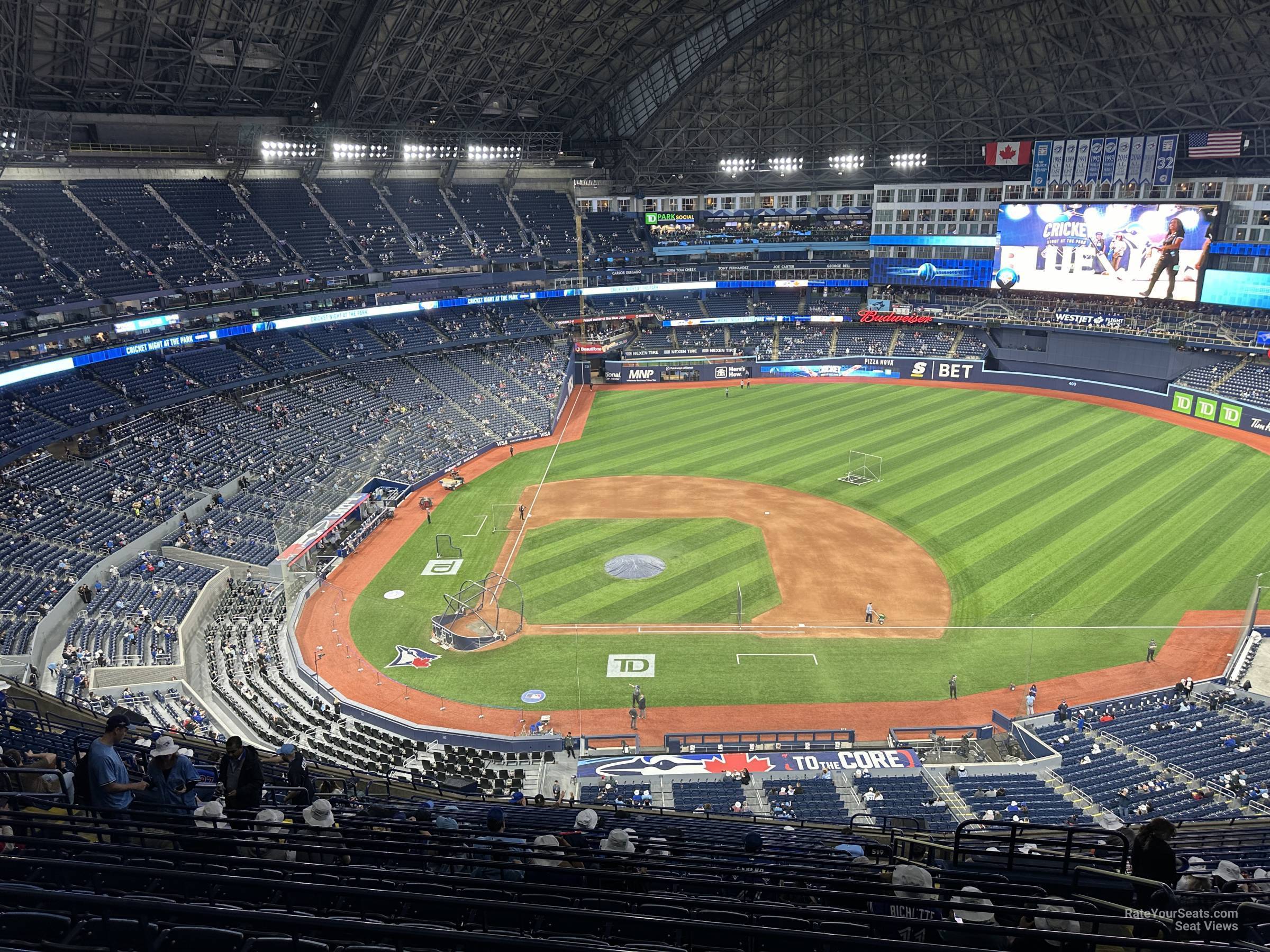 section 519, row 20 seat view  for baseball - rogers centre