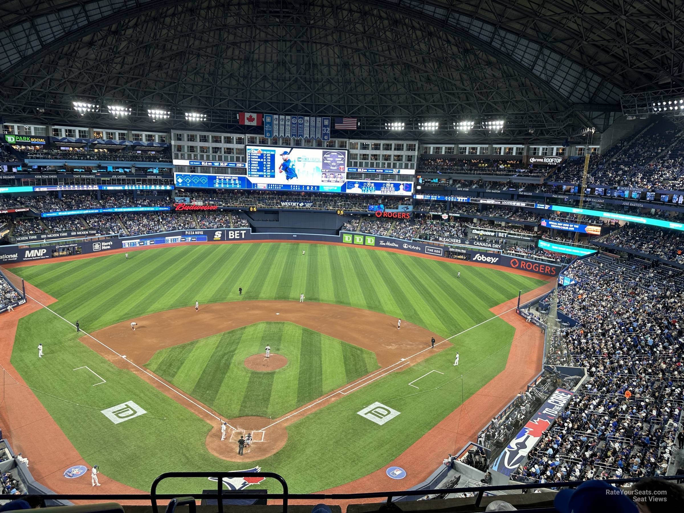 section 523, row 5 seat view  for baseball - rogers centre