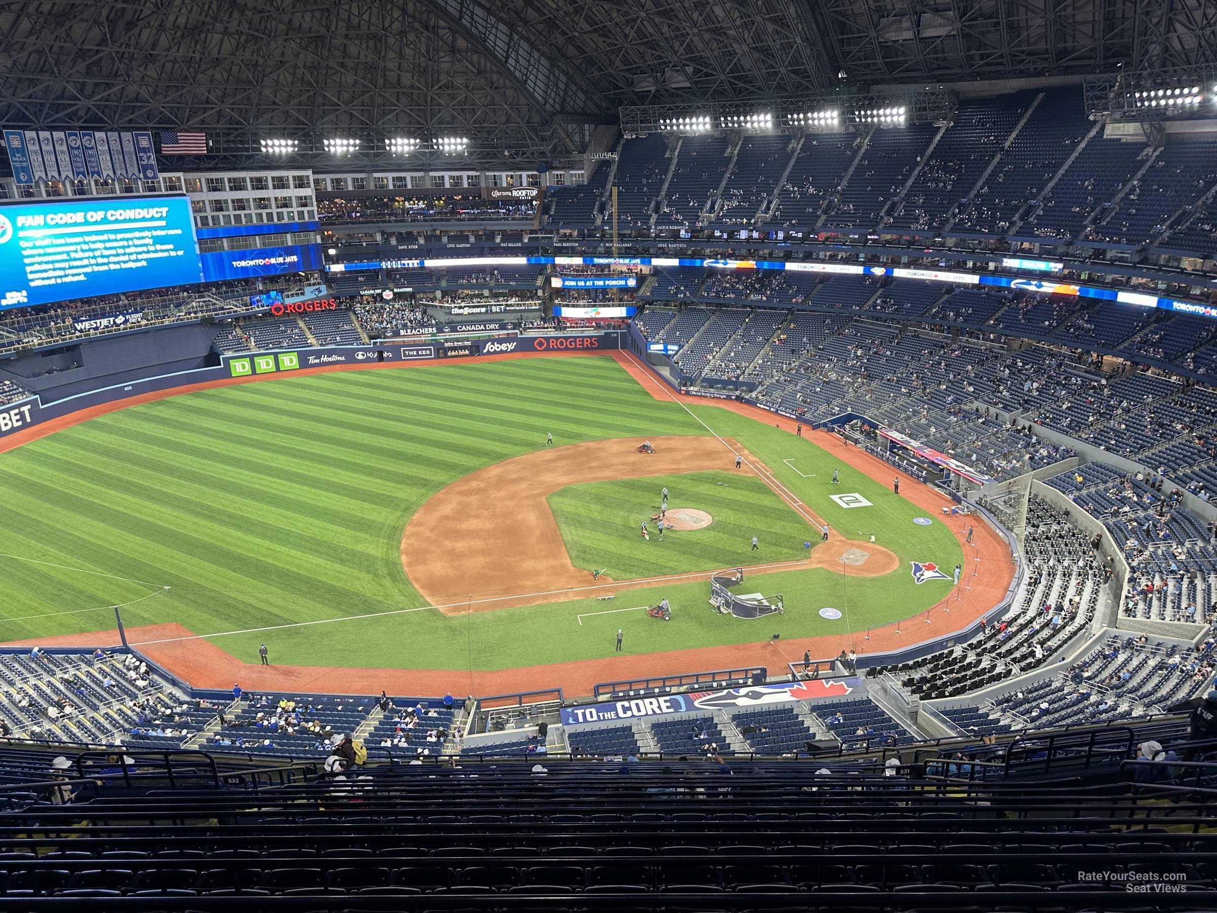 section 531, row 20 seat view  for baseball - rogers centre