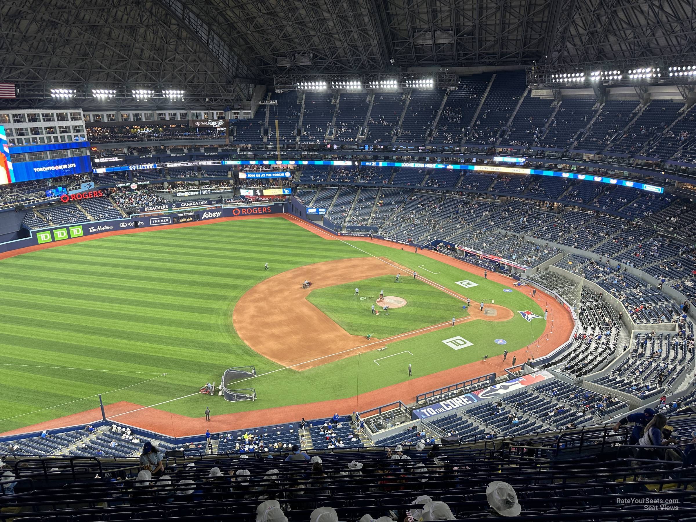 section 533, row 20 seat view  for baseball - rogers centre