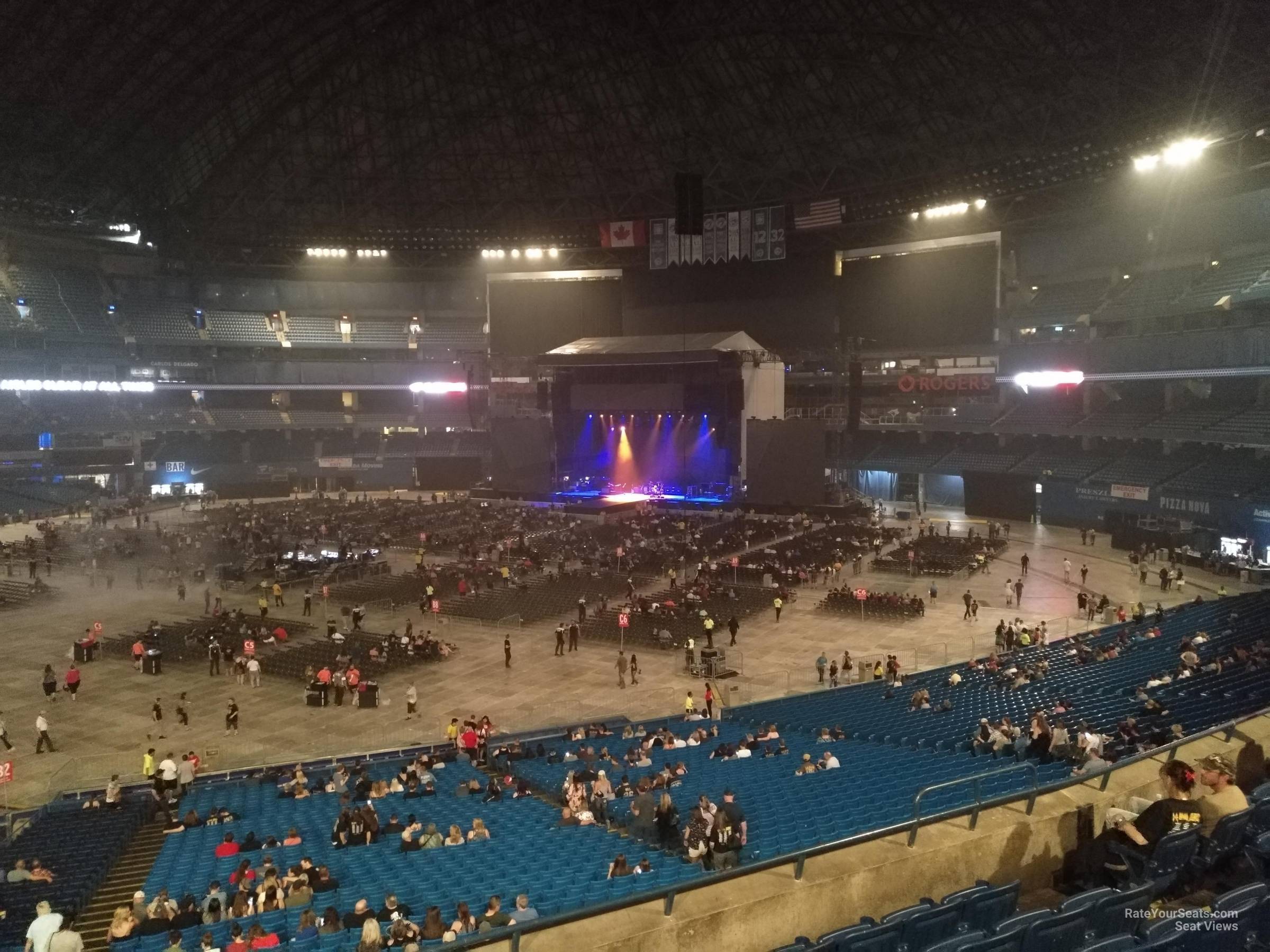 section 218, row 7 seat view  for concert - rogers centre