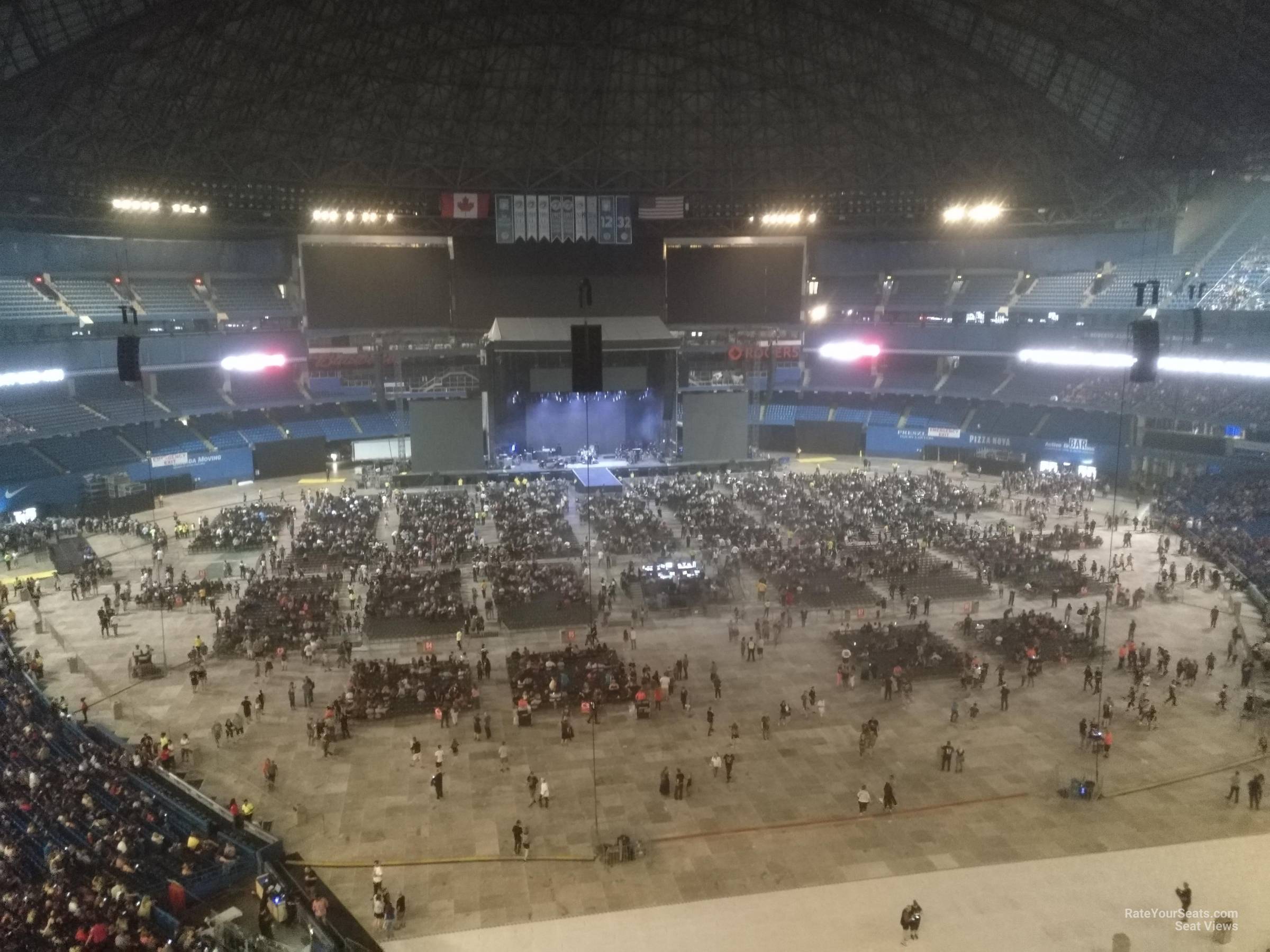 section 525, row 5 seat view  for concert - rogers centre