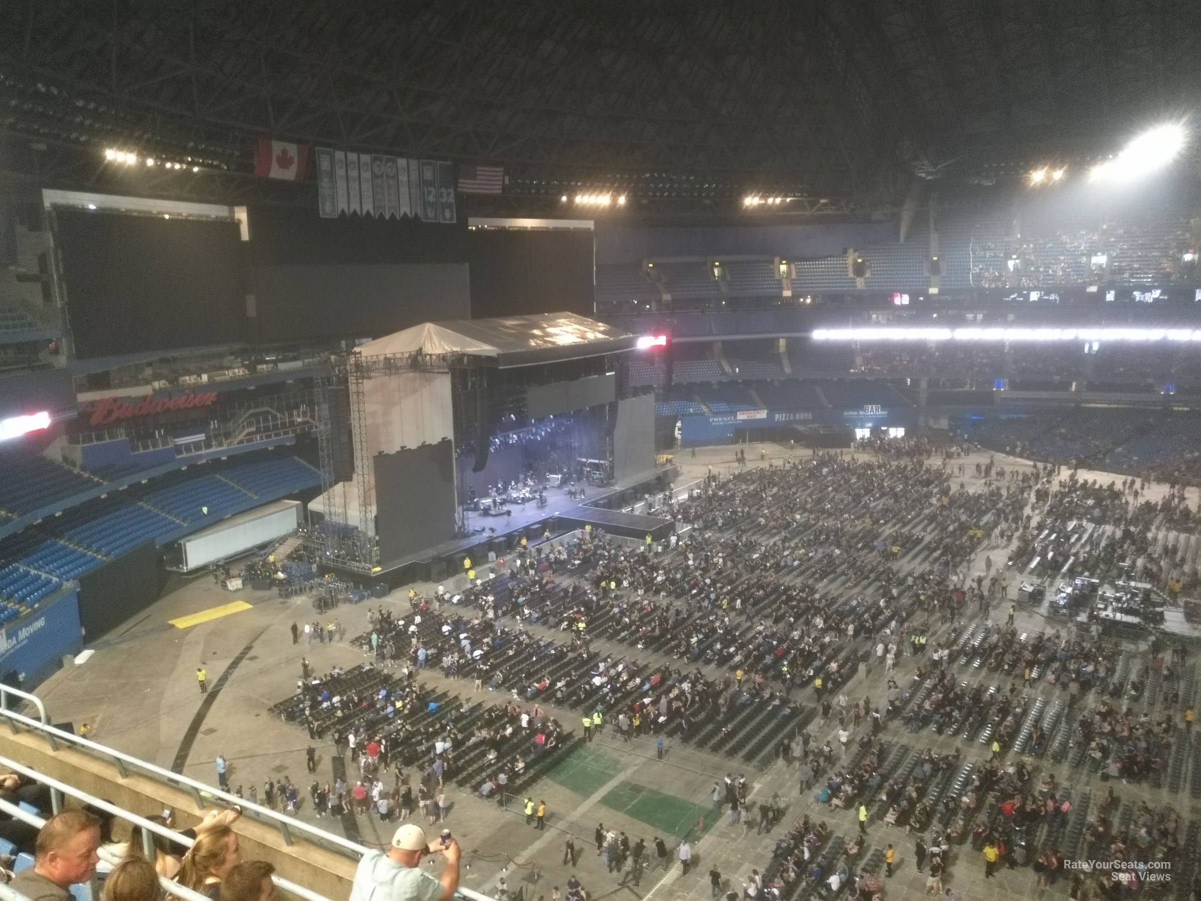 section 535, row 5 seat view  for concert - rogers centre