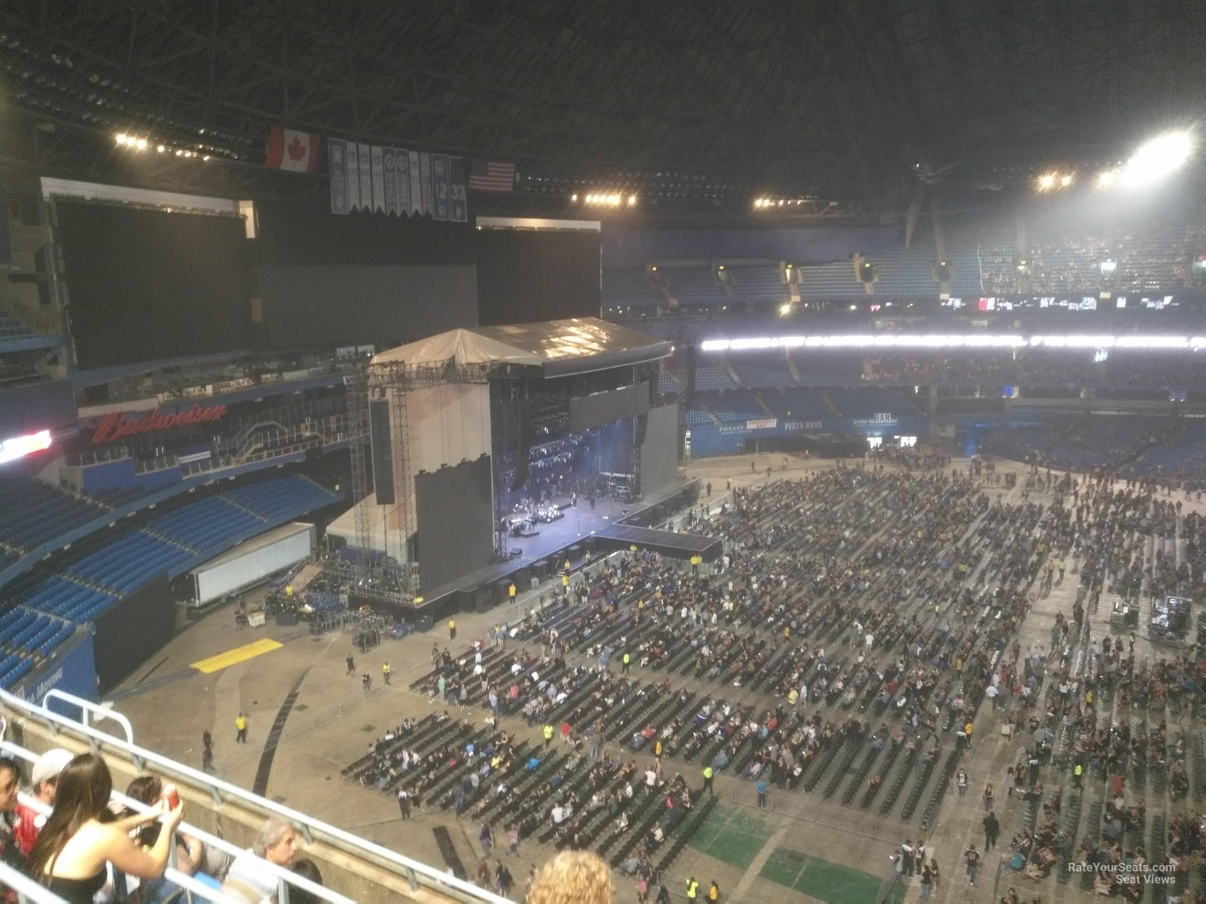 section 536, row 5 seat view  for concert - rogers centre