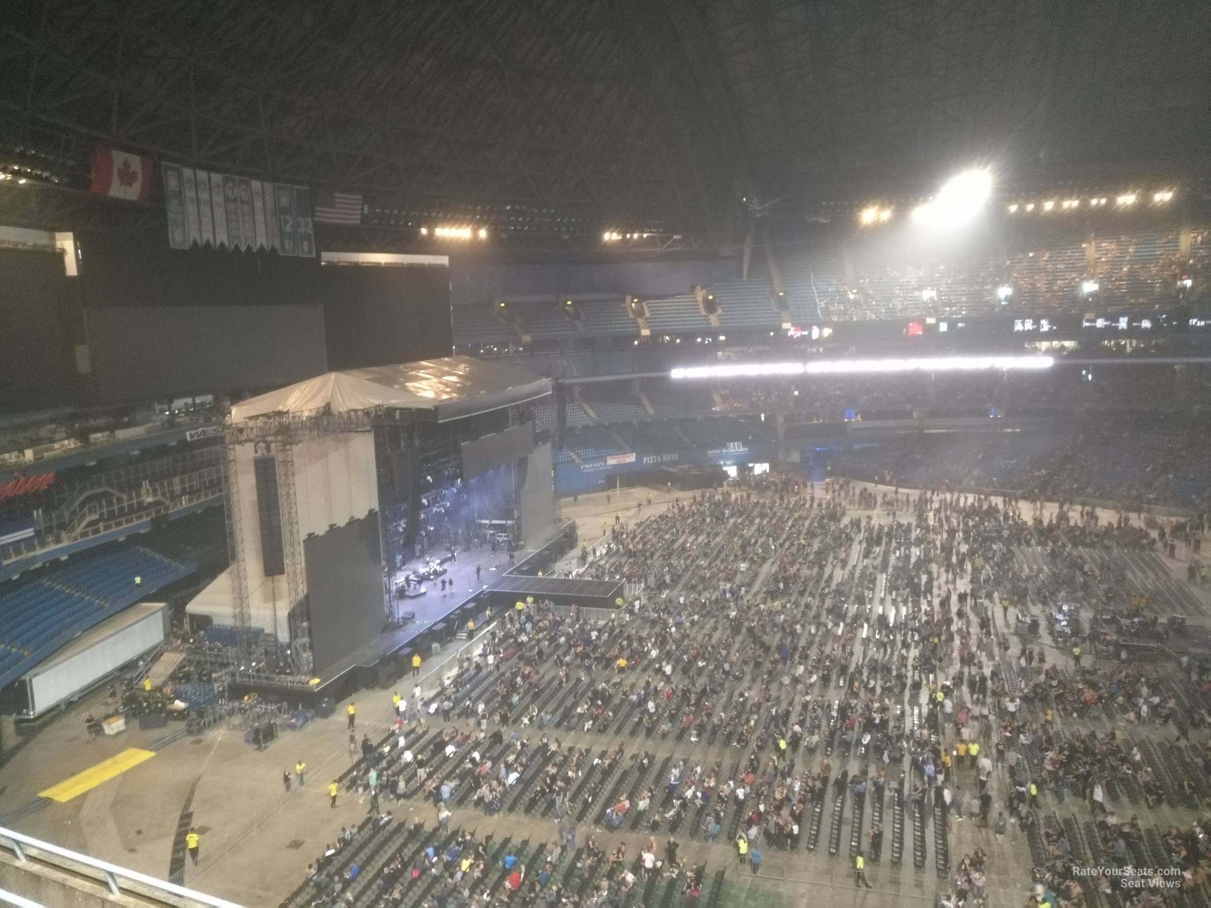 section 537, row 5 seat view  for concert - rogers centre