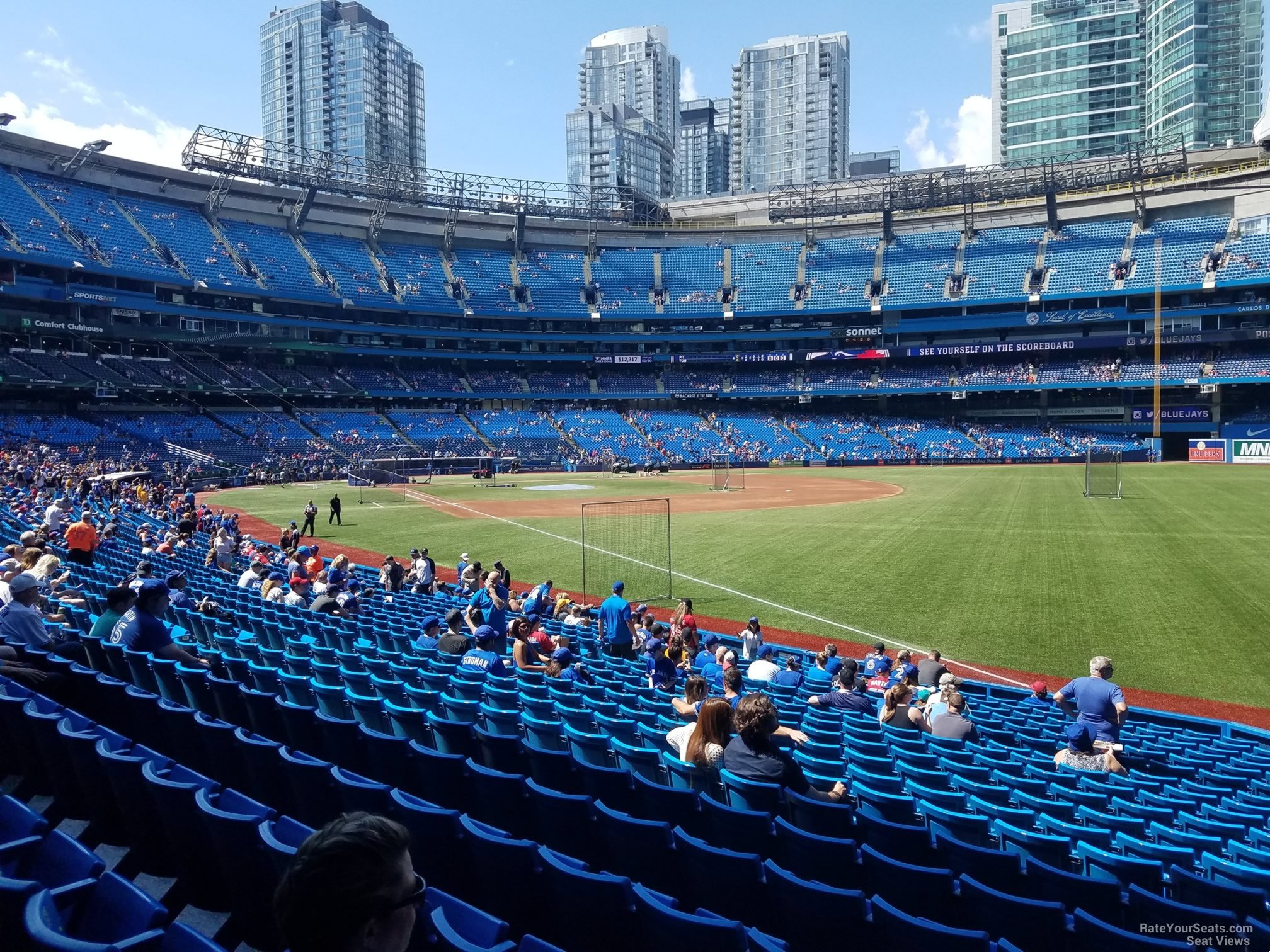 section 113d, row 20 seat view  for baseball - rogers centre