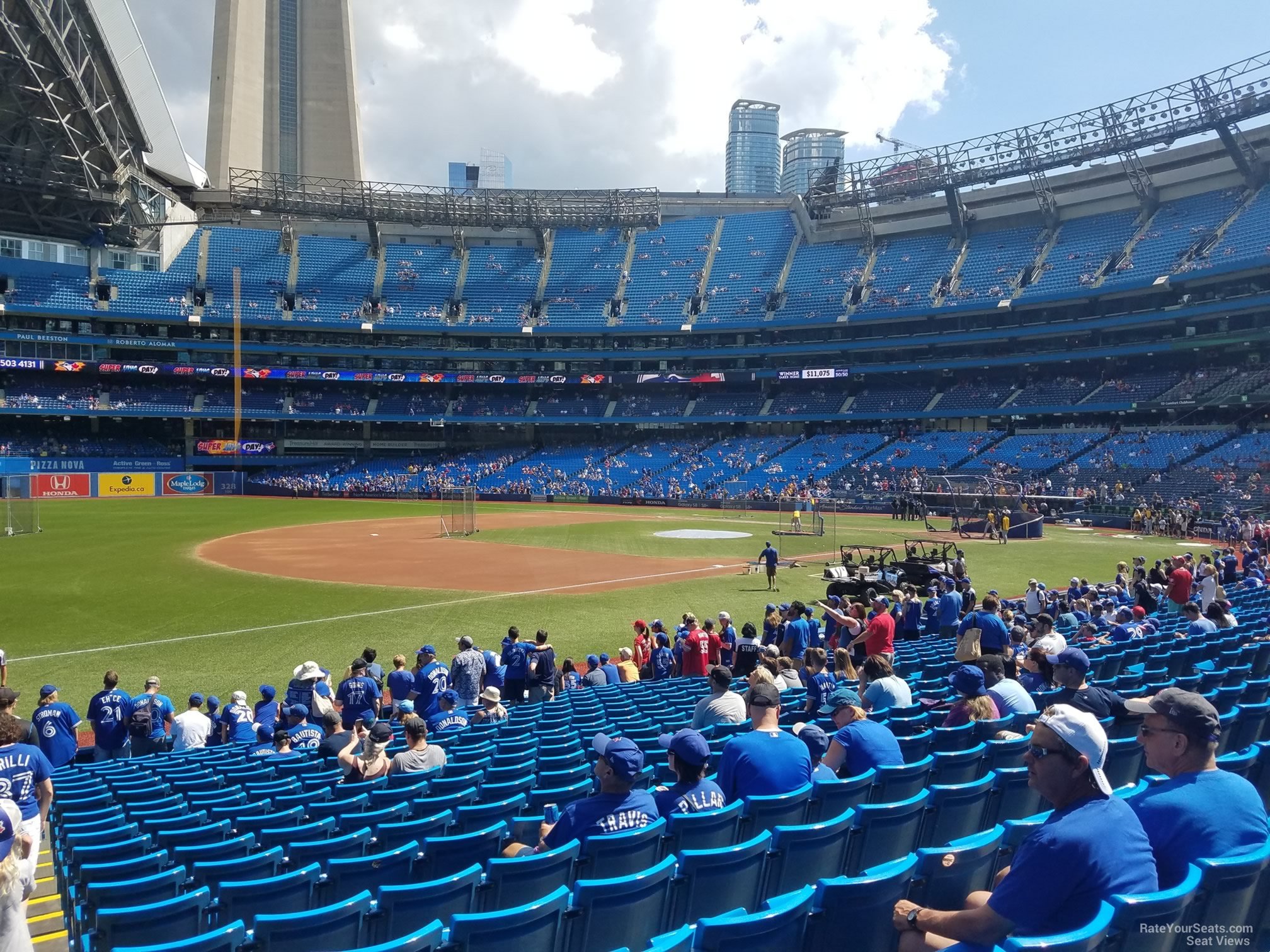section 130a, row 20 seat view  for baseball - rogers centre