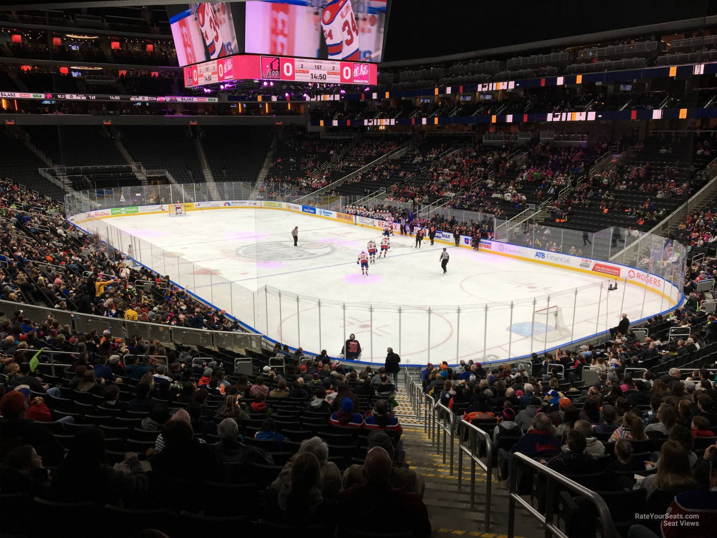 section 115, row 25 seat view  for hockey - rogers place