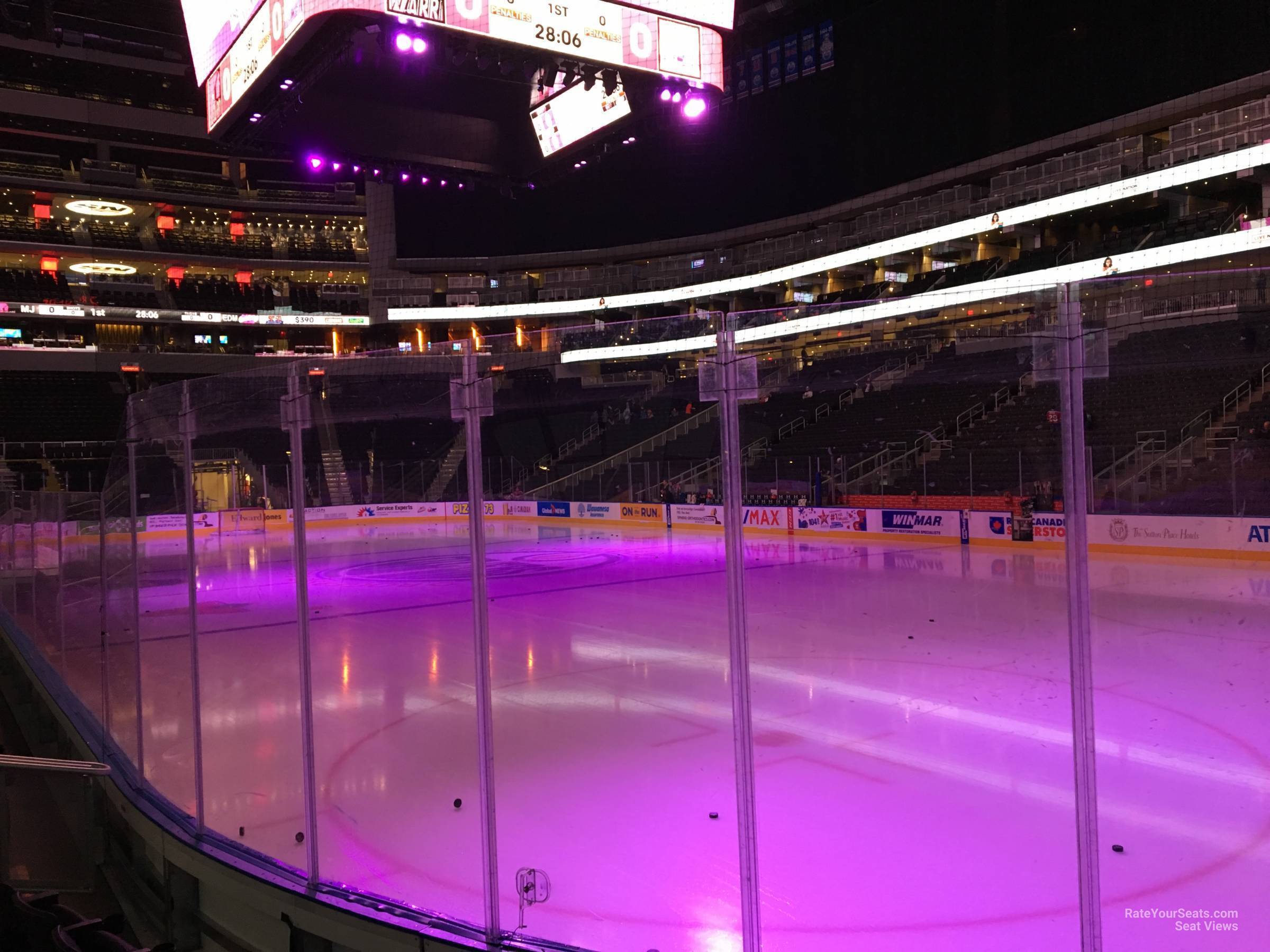 section 115, row 5 seat view  for hockey - rogers place