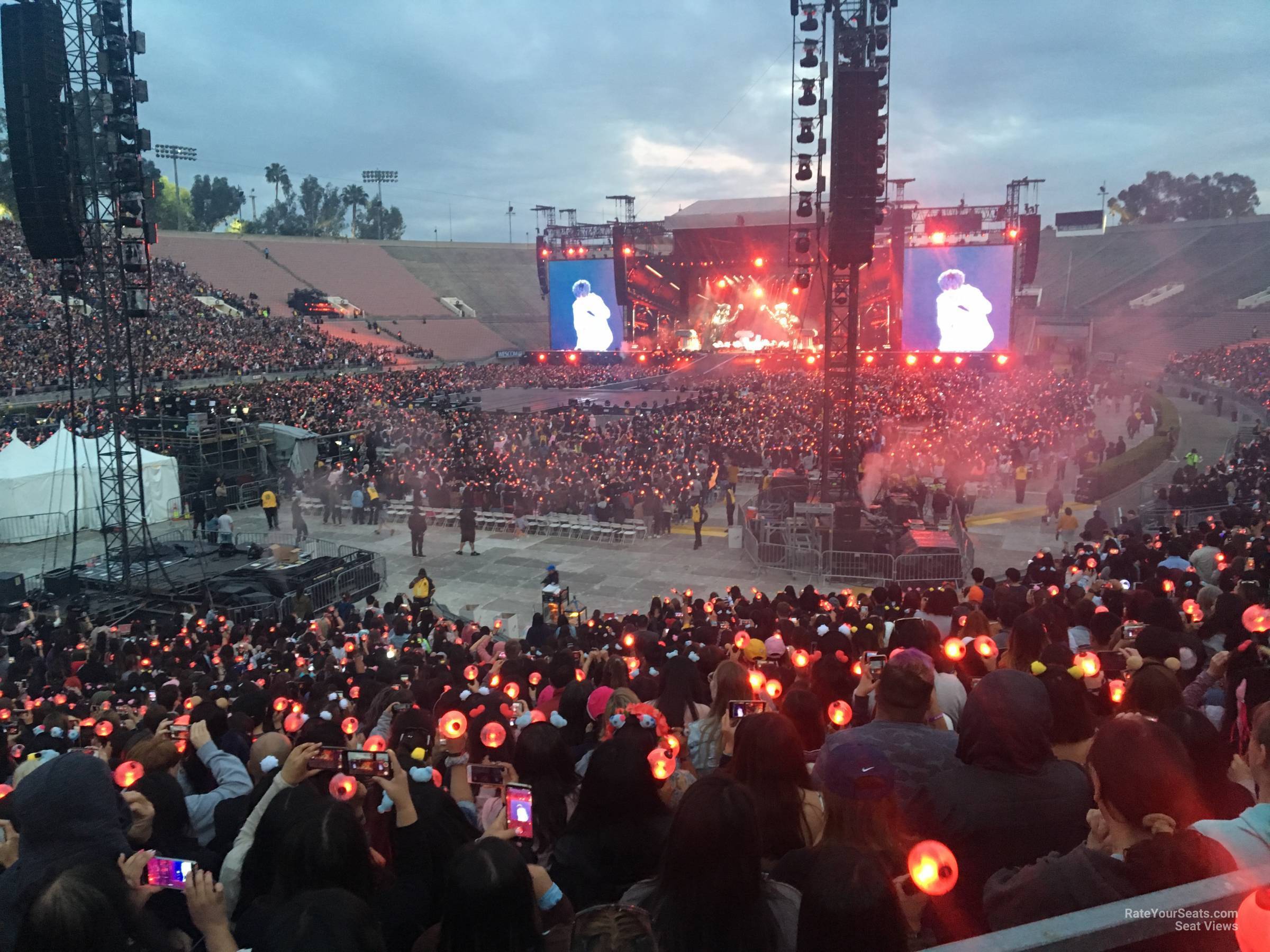 section 14, row 30 seat view  for concert - rose bowl stadium