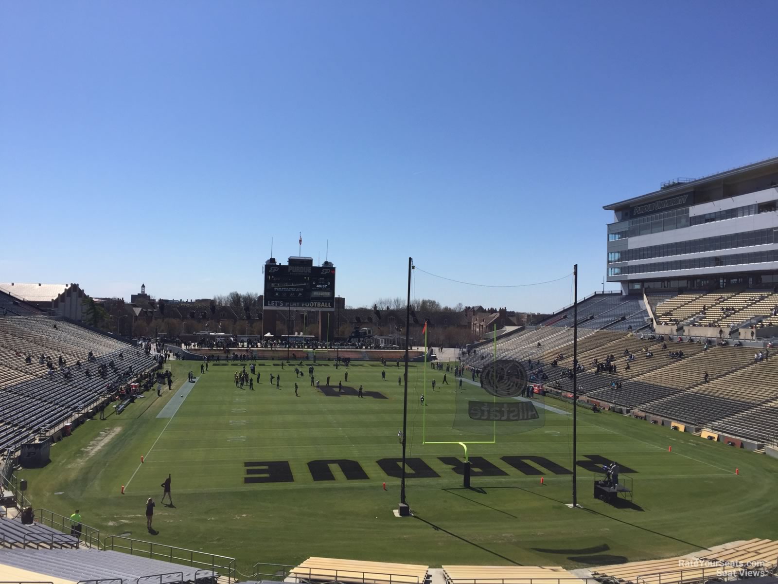 section 114, row 48 seat view  - ross-ade stadium