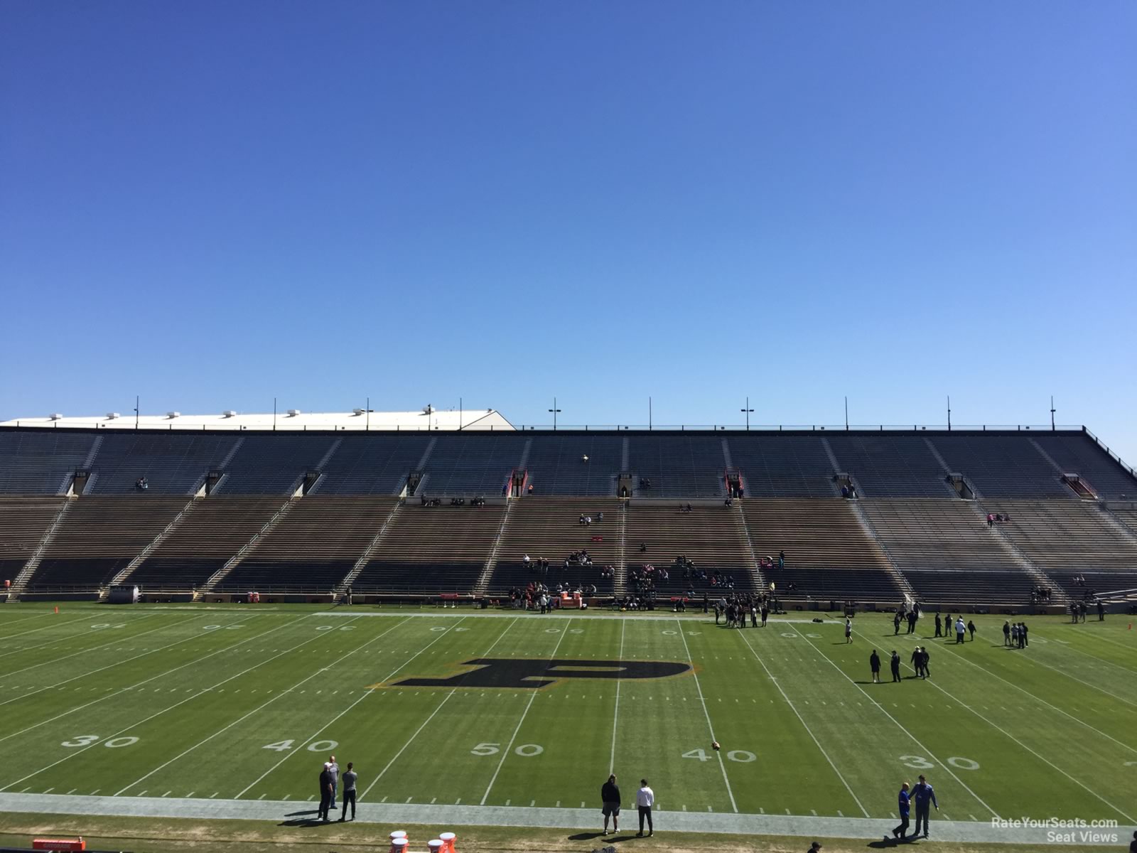 ross ade stadium section 125 rateyourseats com purdue stadium seating chart