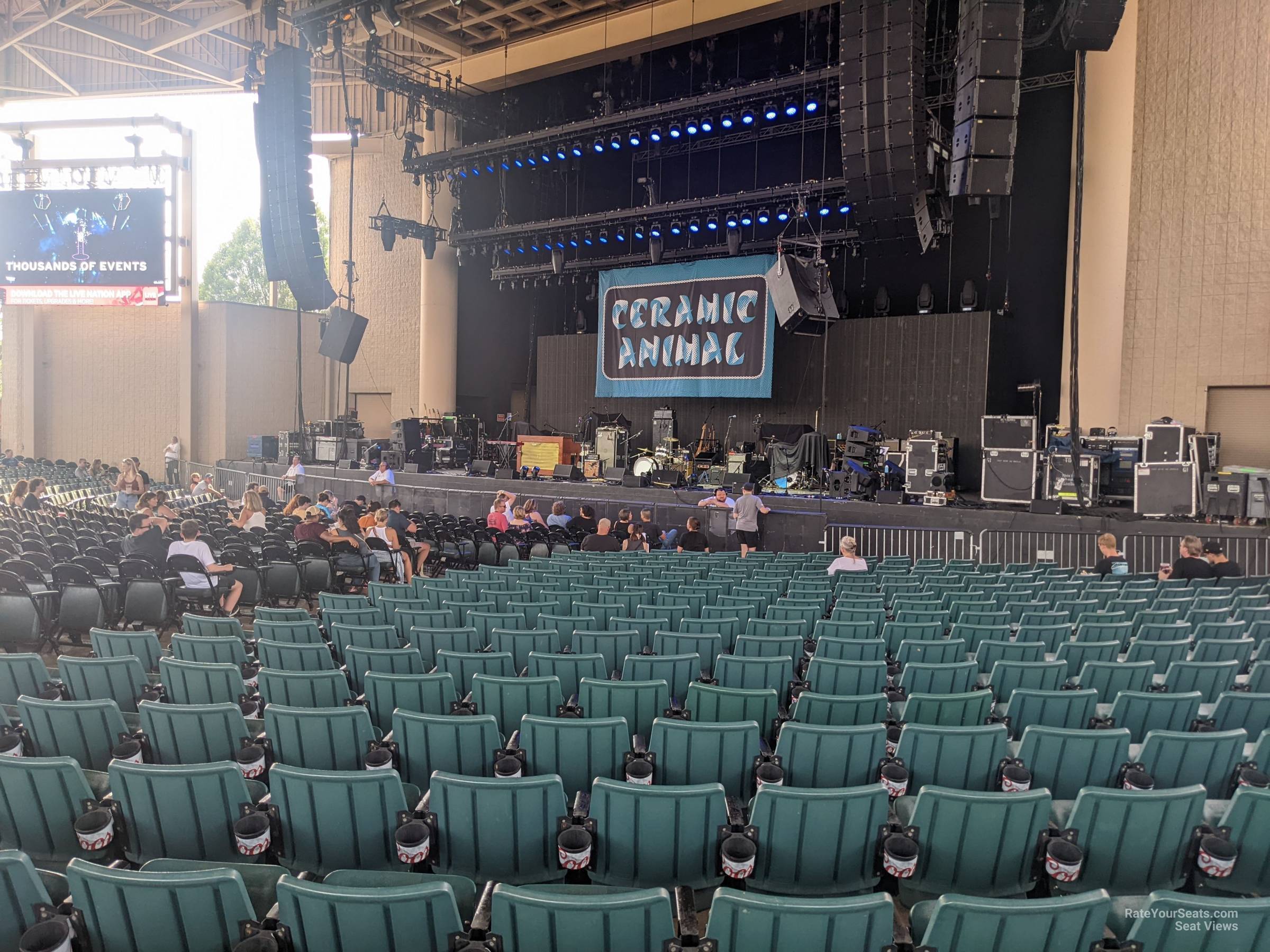 section c, row aa seat view  - ruoff music center