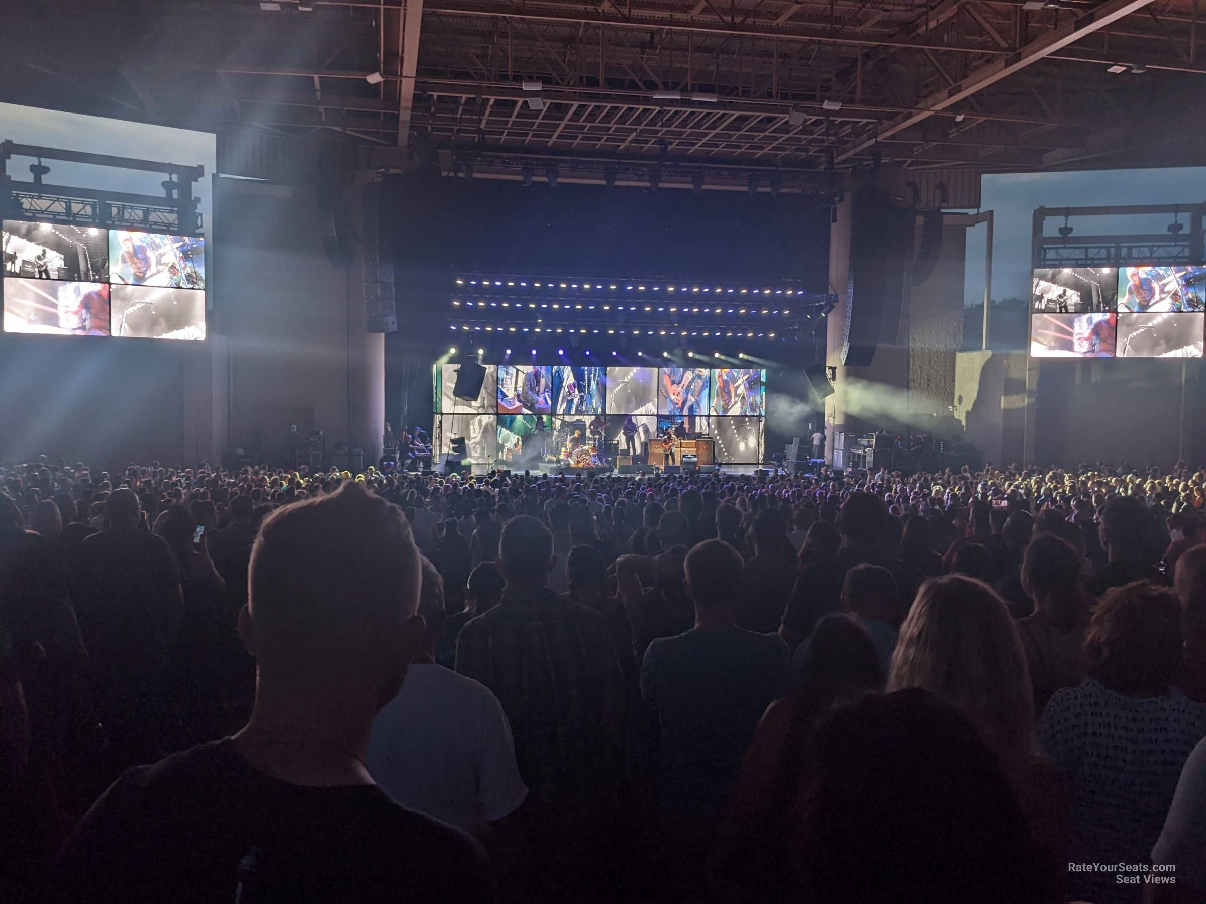 section f, row r seat view  - ruoff music center