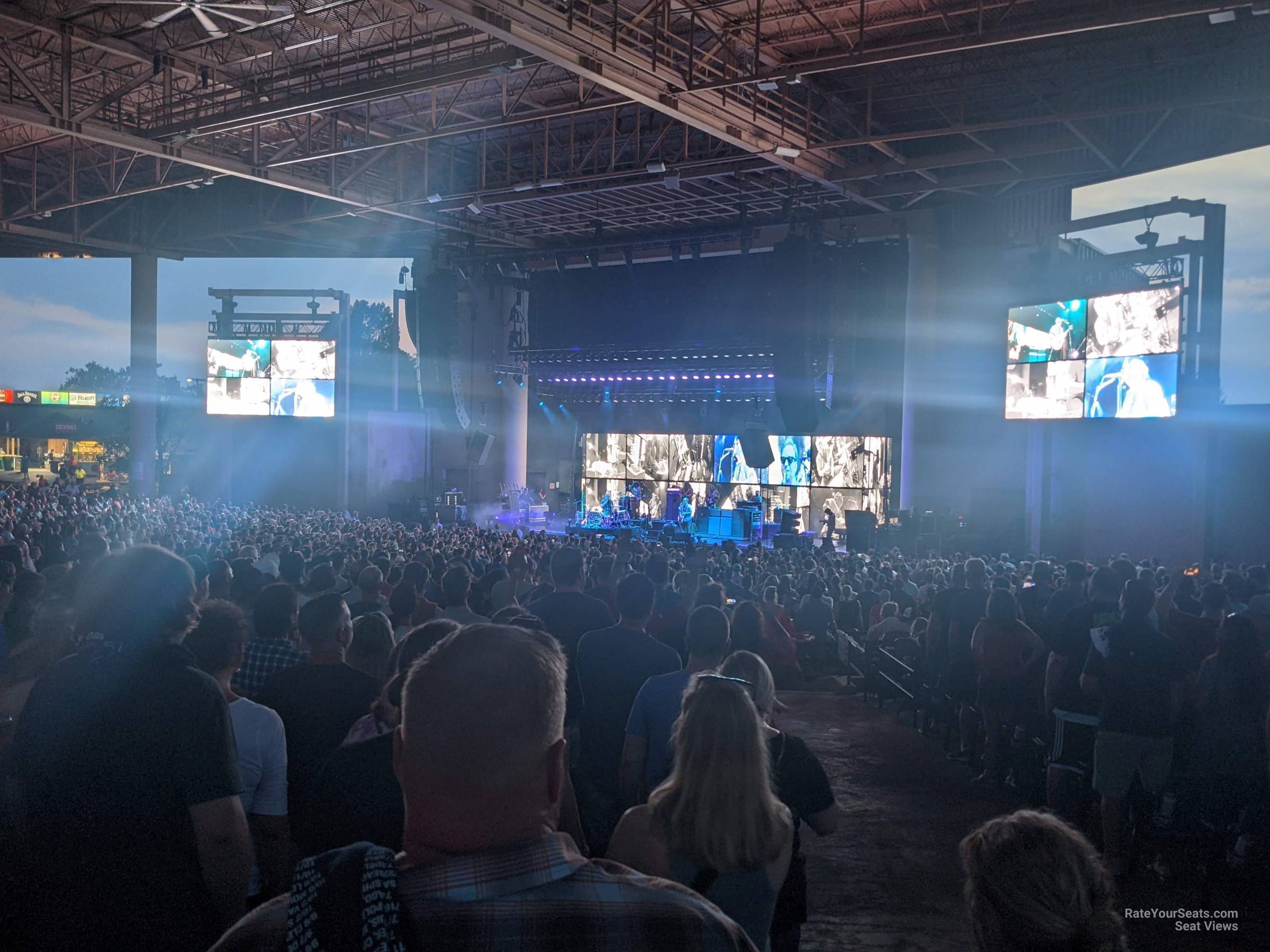 section g, row r seat view  - ruoff music center