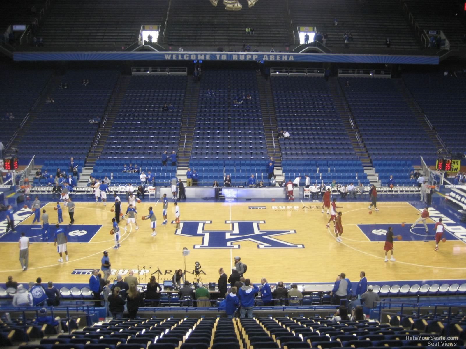 section 14, row s seat view  for basketball - rupp arena