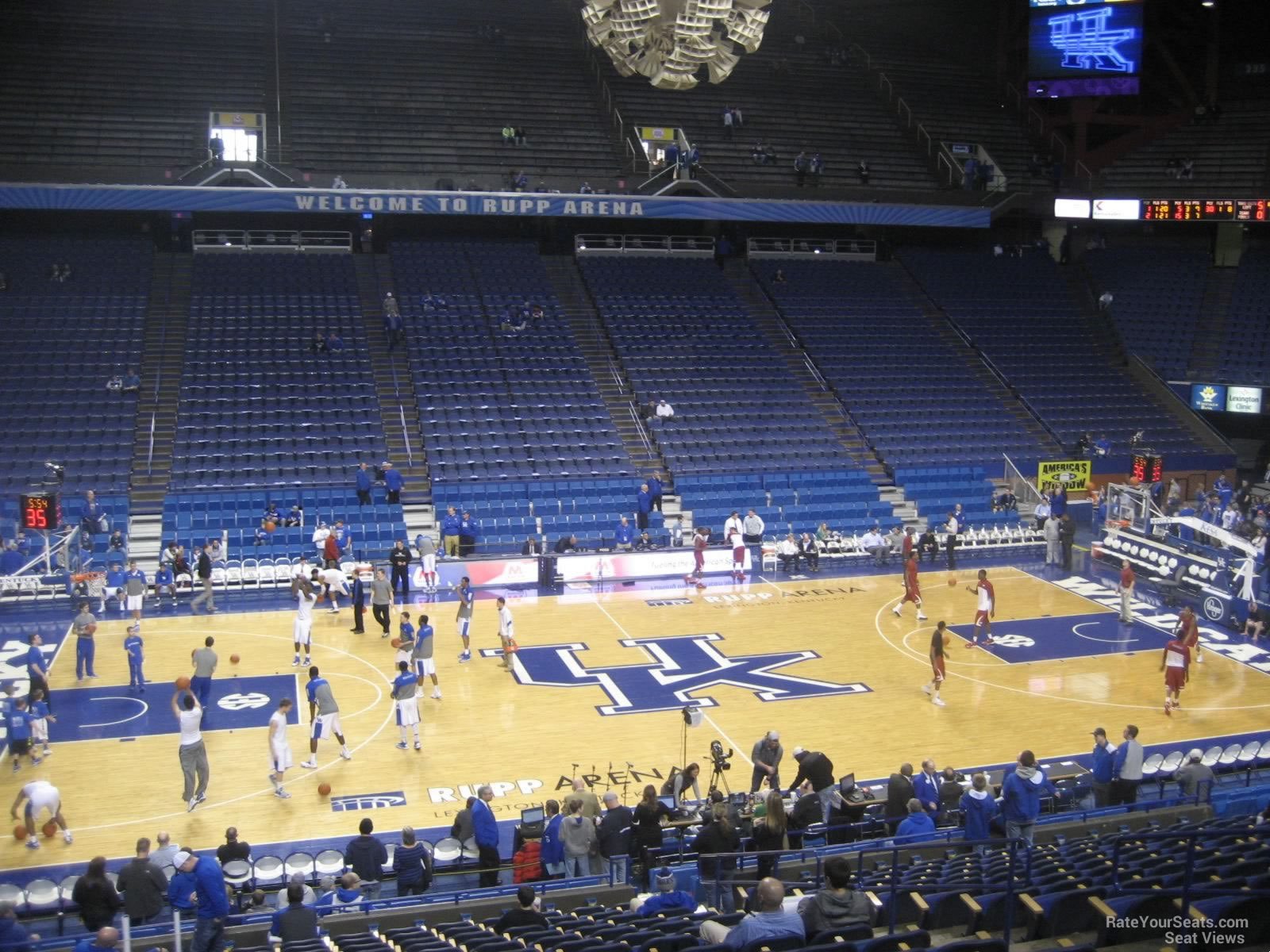 section 15, row s seat view  for basketball - rupp arena