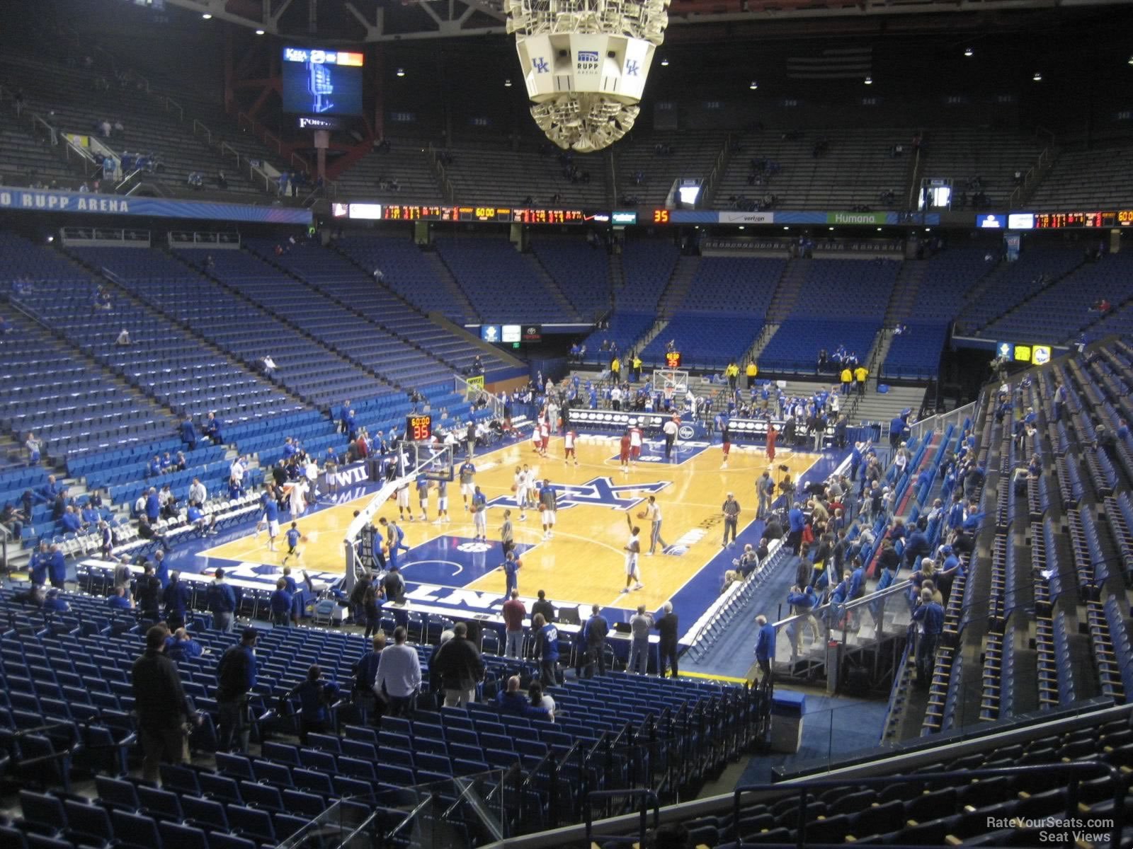 section 20, row s seat view  for basketball - rupp arena