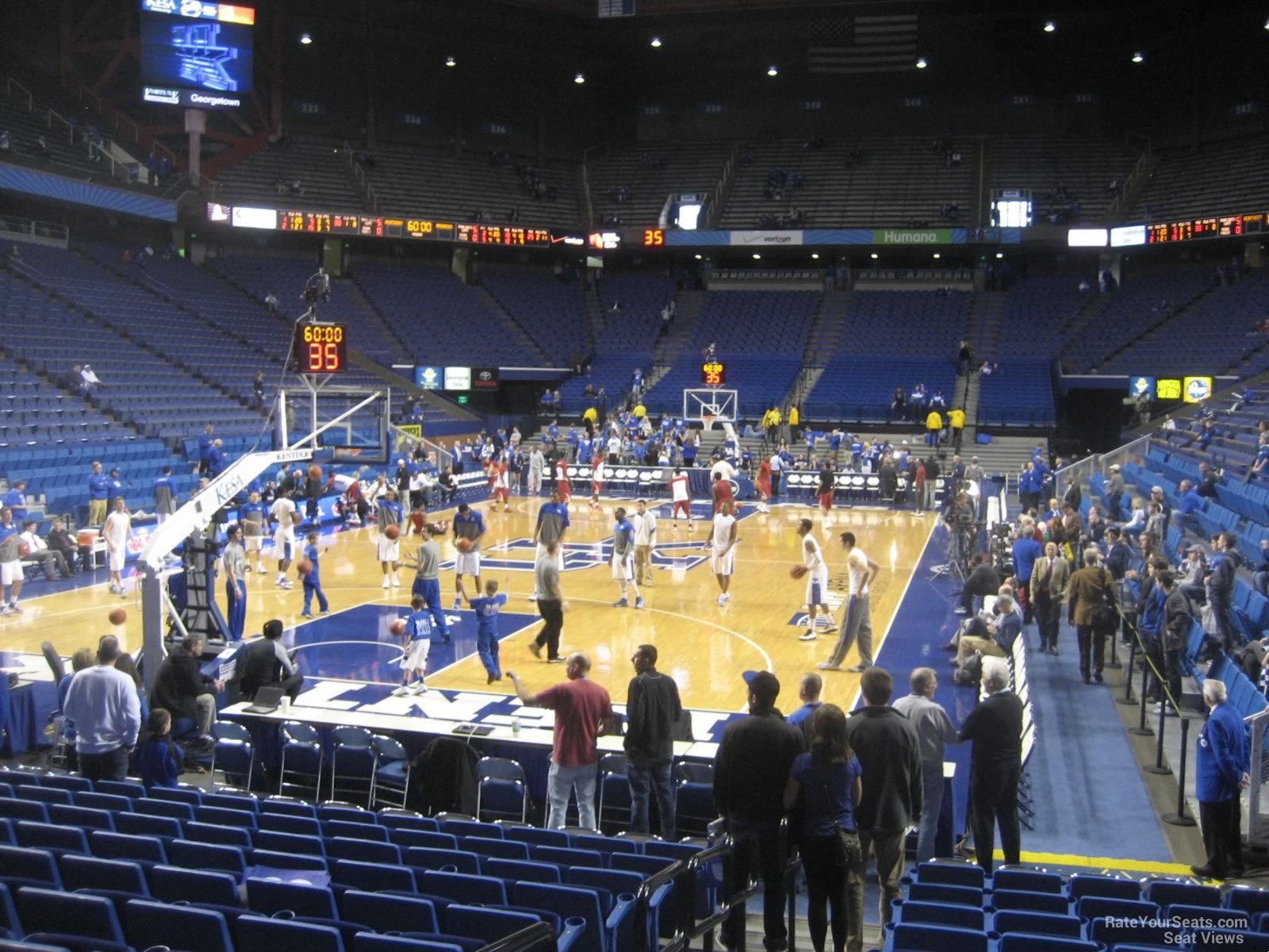 section 21, row mm seat view  for basketball - rupp arena
