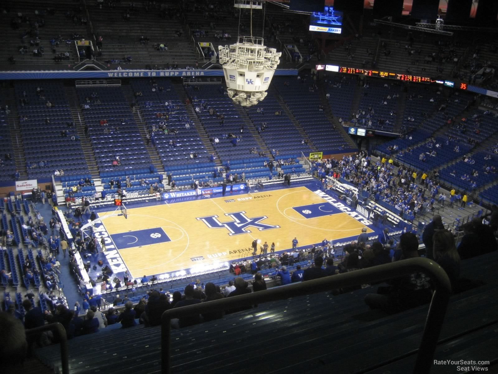section 217, row cc seat view  for basketball - rupp arena