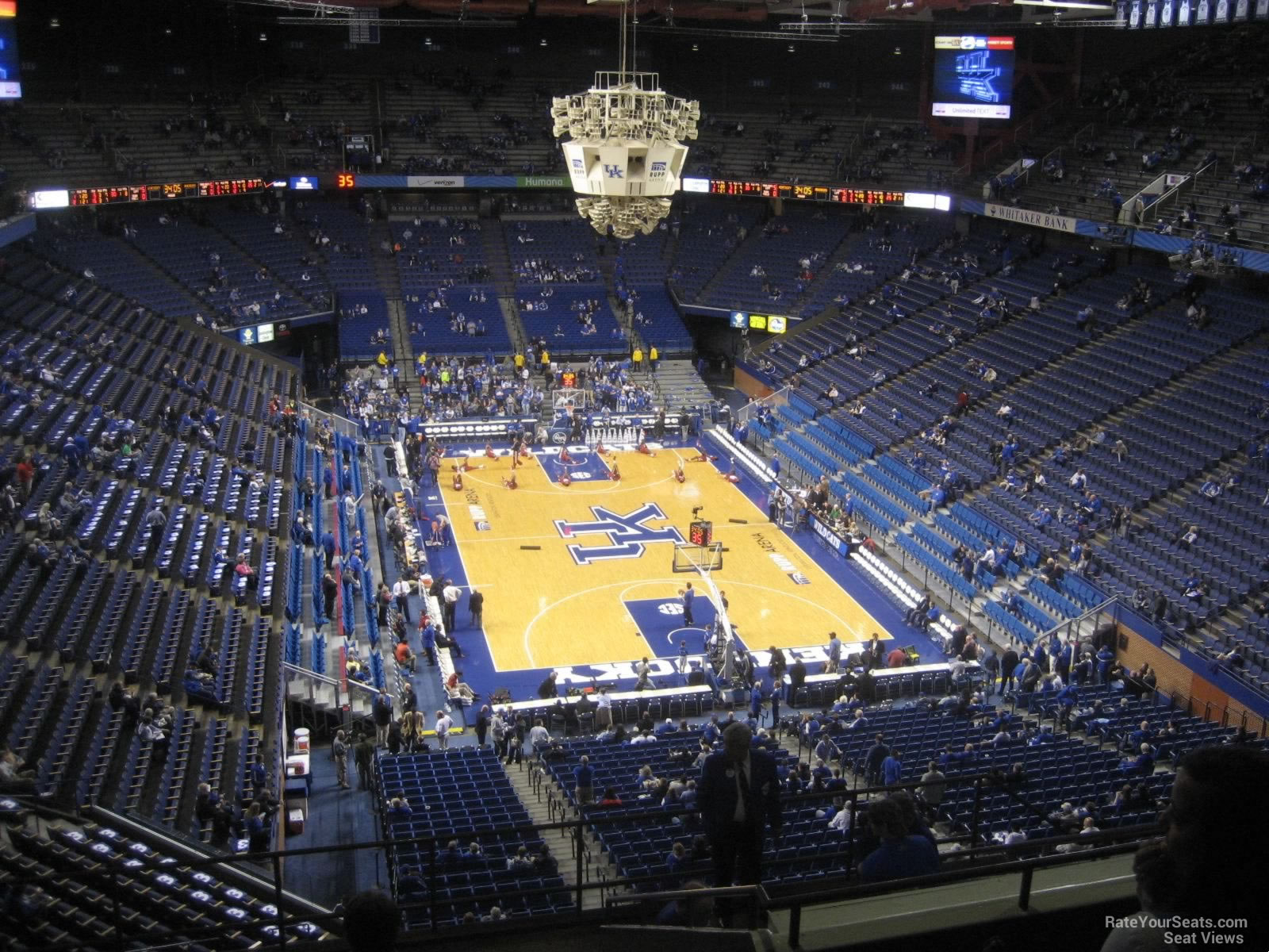 section 224, row n seat view for basketball - rupp arena