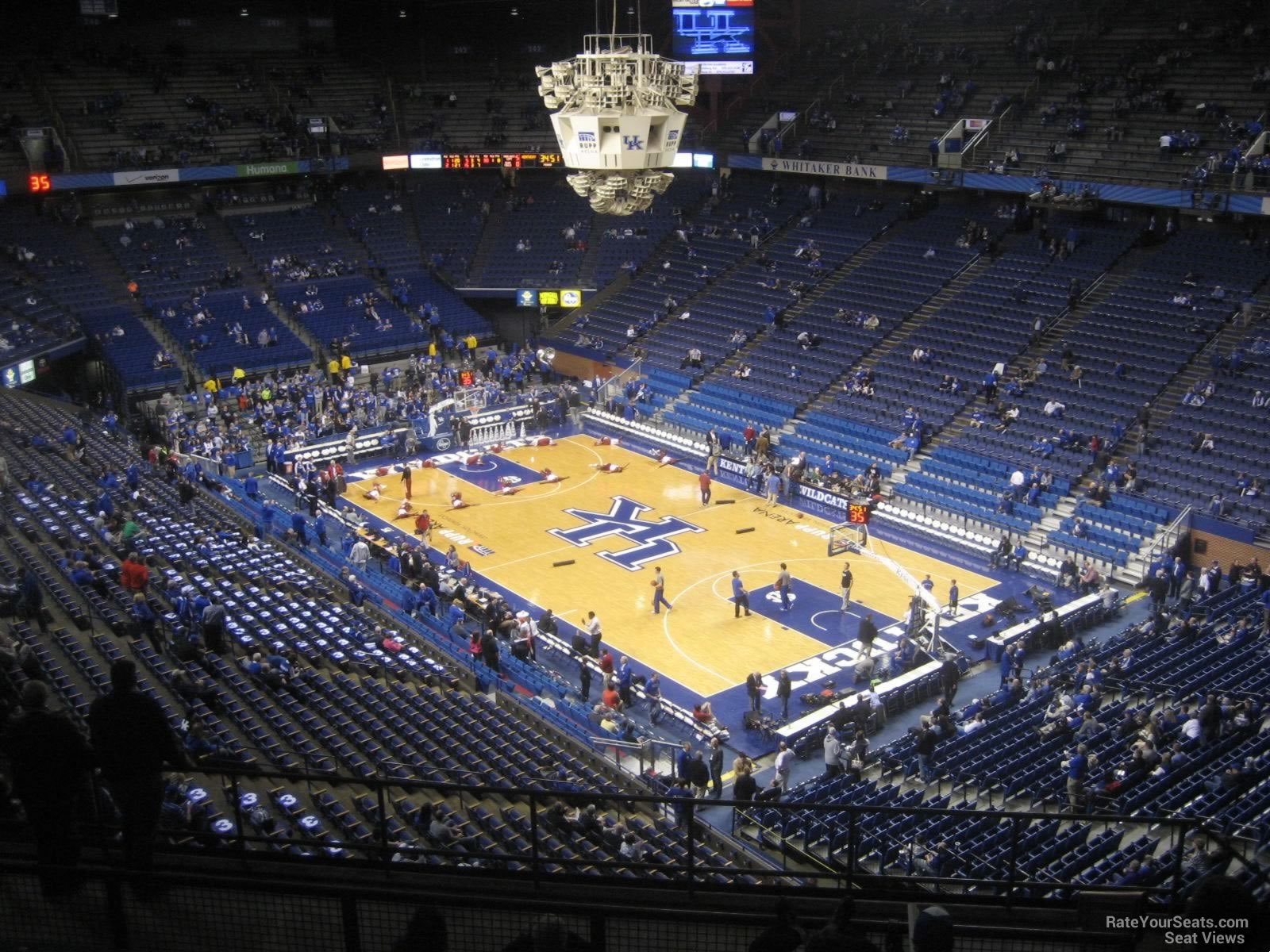 section 227, row n seat view  for basketball - rupp arena