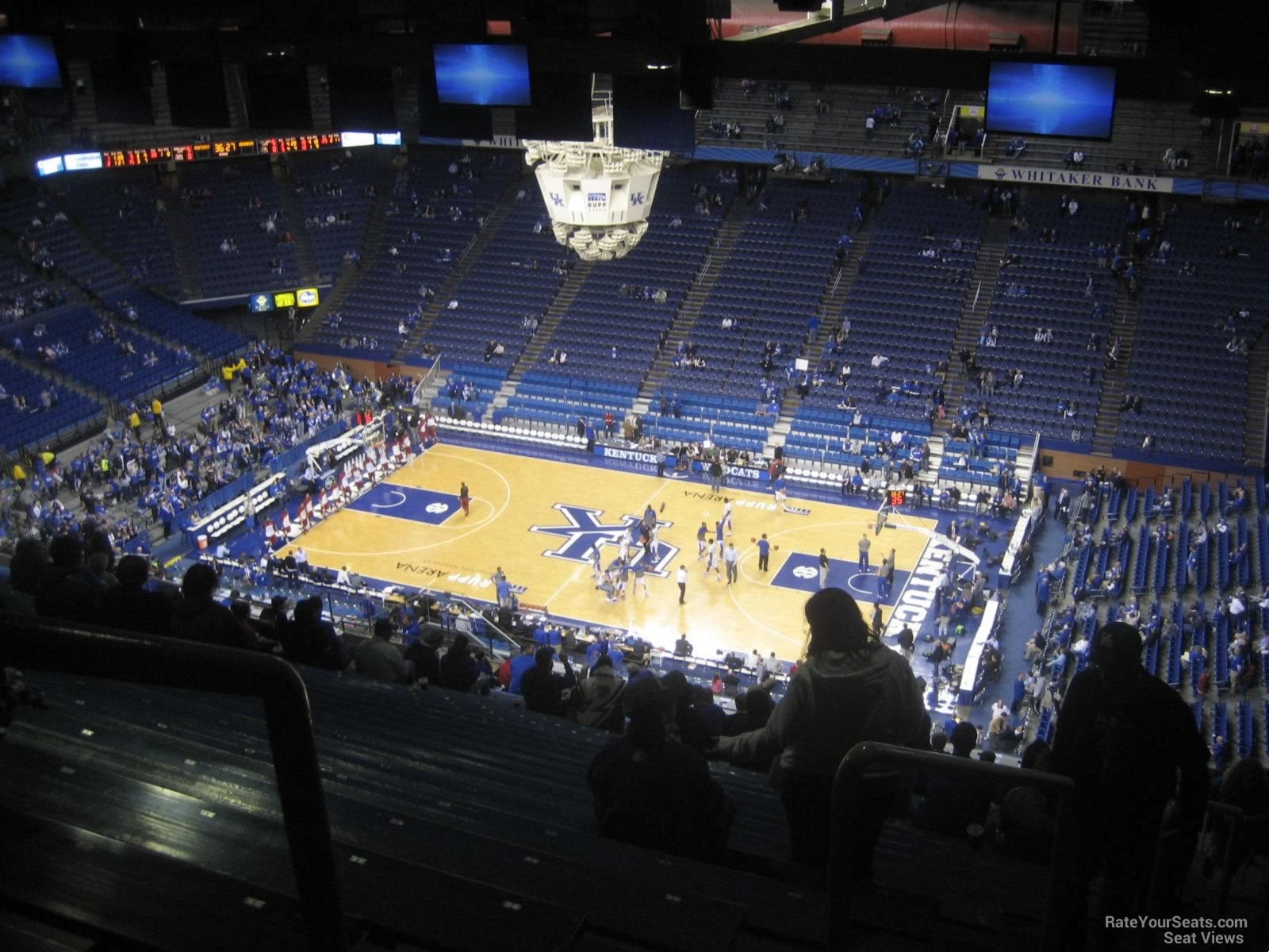 section 228, row kk seat view for basketball - rupp arena