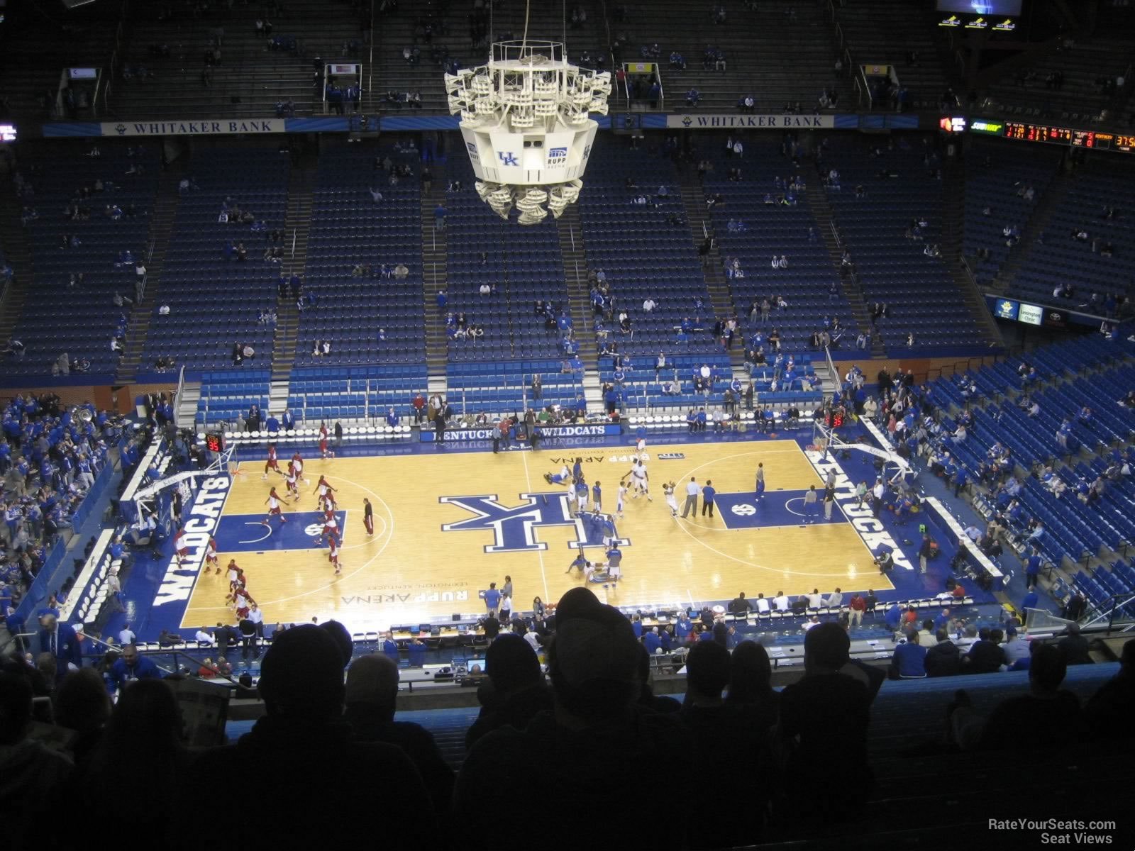 section 231, row cc seat view  for basketball - rupp arena