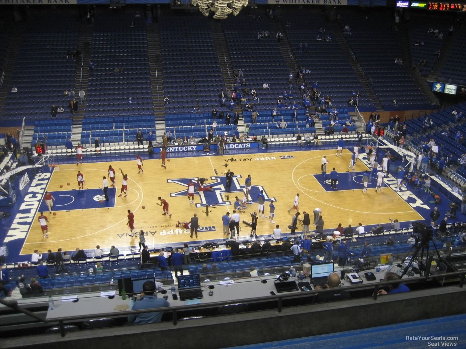 section 231, row h seat view  for basketball - rupp arena