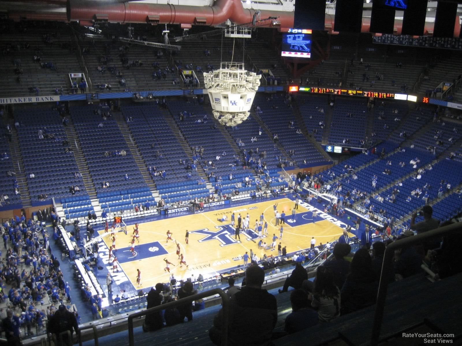 section 234, row cc seat view  for basketball - rupp arena