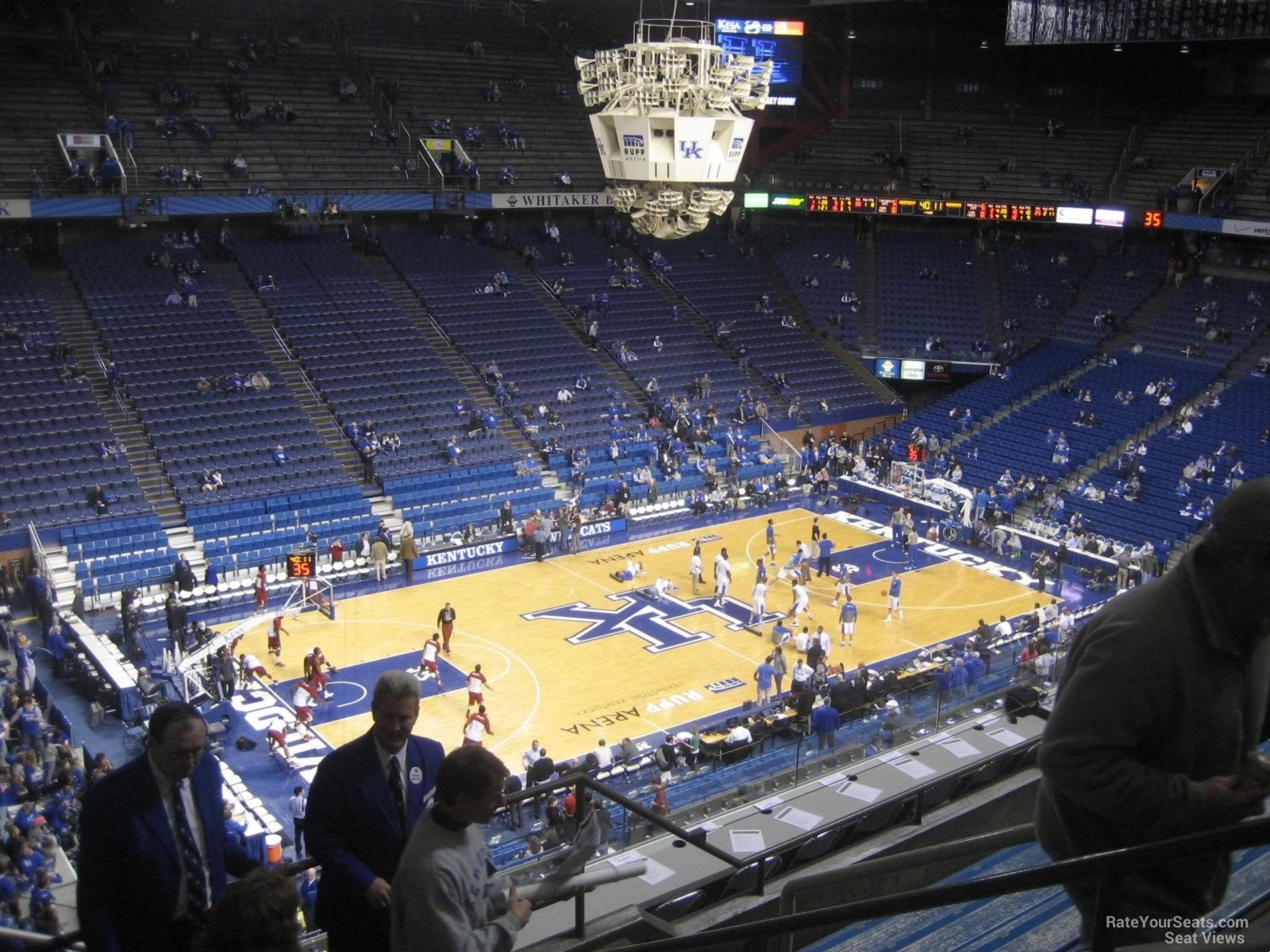 section 234, row h seat view for basketball - rupp arena
