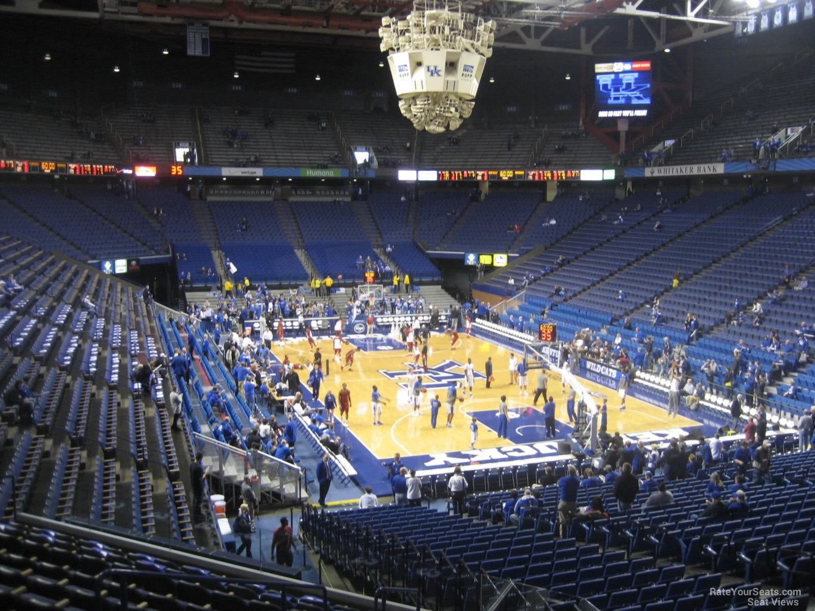 section 25, row s seat view  for basketball - rupp arena