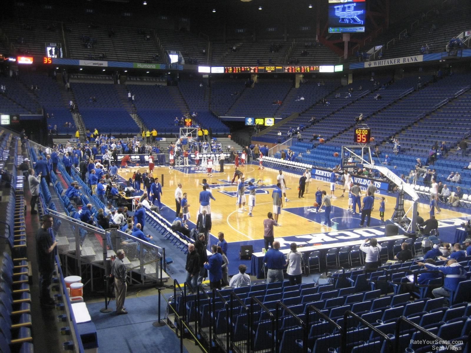 section 26, row s seat view for basketball - rupp arena