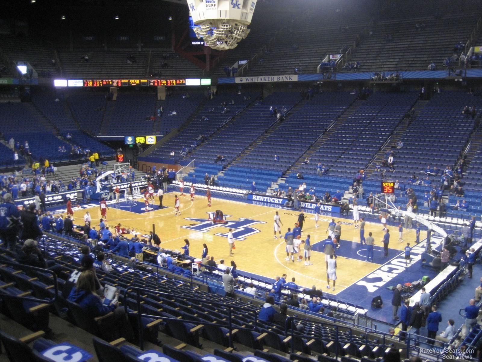 section 28, row s seat view  for basketball - rupp arena